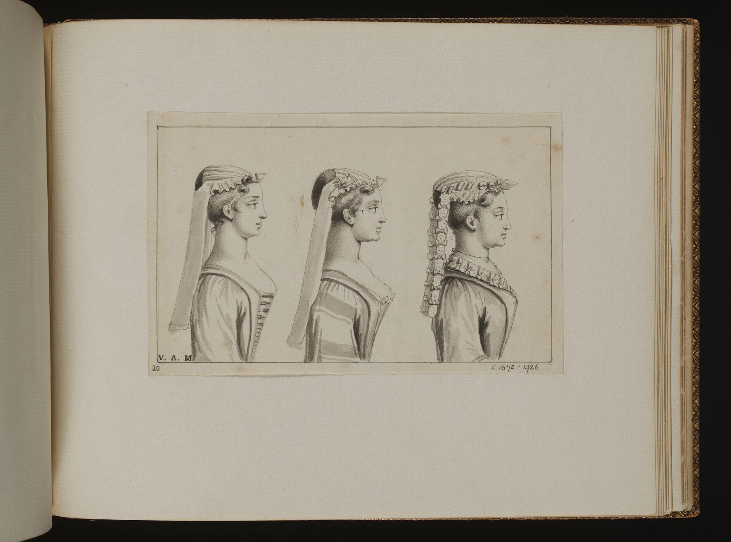 The Exact Dress of the Head, Bernard Lens, 1725-1726