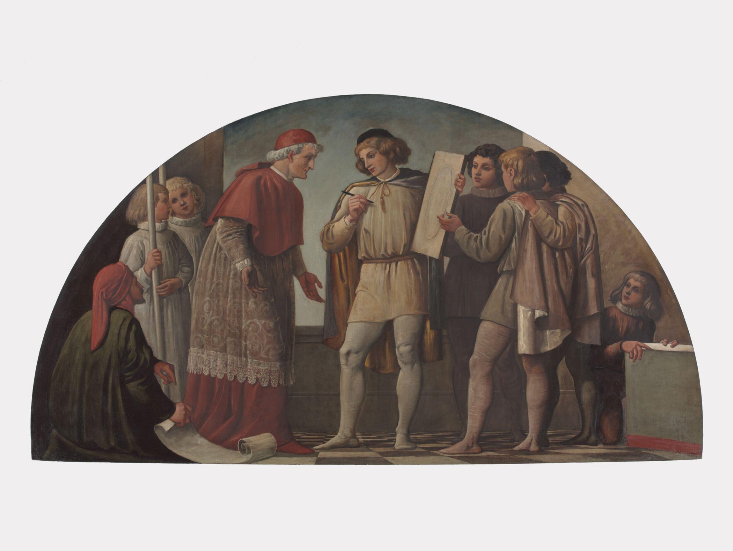 Freehand Drawing: Giotto's Round O, Richard Redgrave, ca. 1874