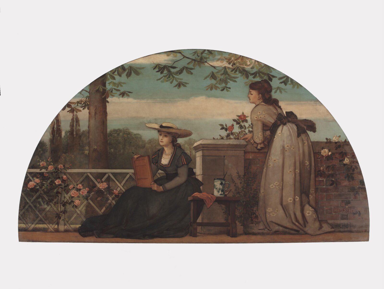 Landscape Painting, George Dunlop Leslie, 1868