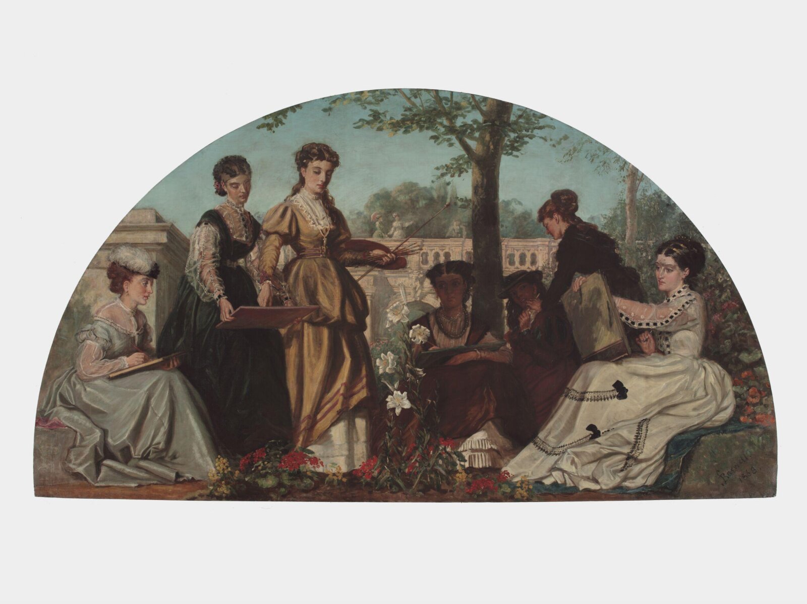 Flower Painting, Frederick Bacon Barwell, 1868