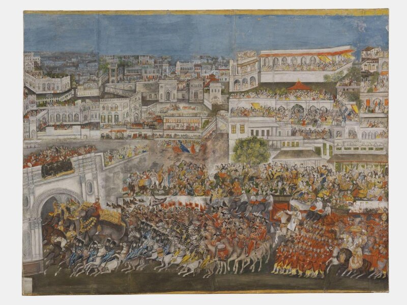 A Procession of Ghazi ud-Din Haider through Lucknow.