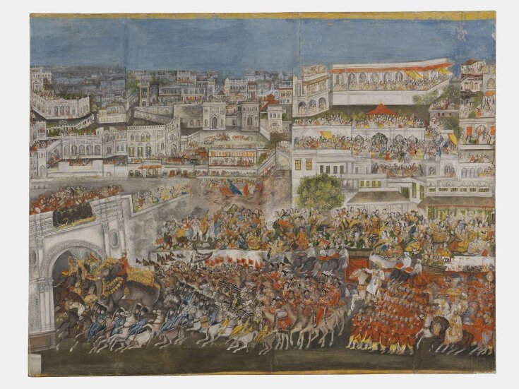 A Procession of Ghazi ud-Din Haider through Lucknow. top image