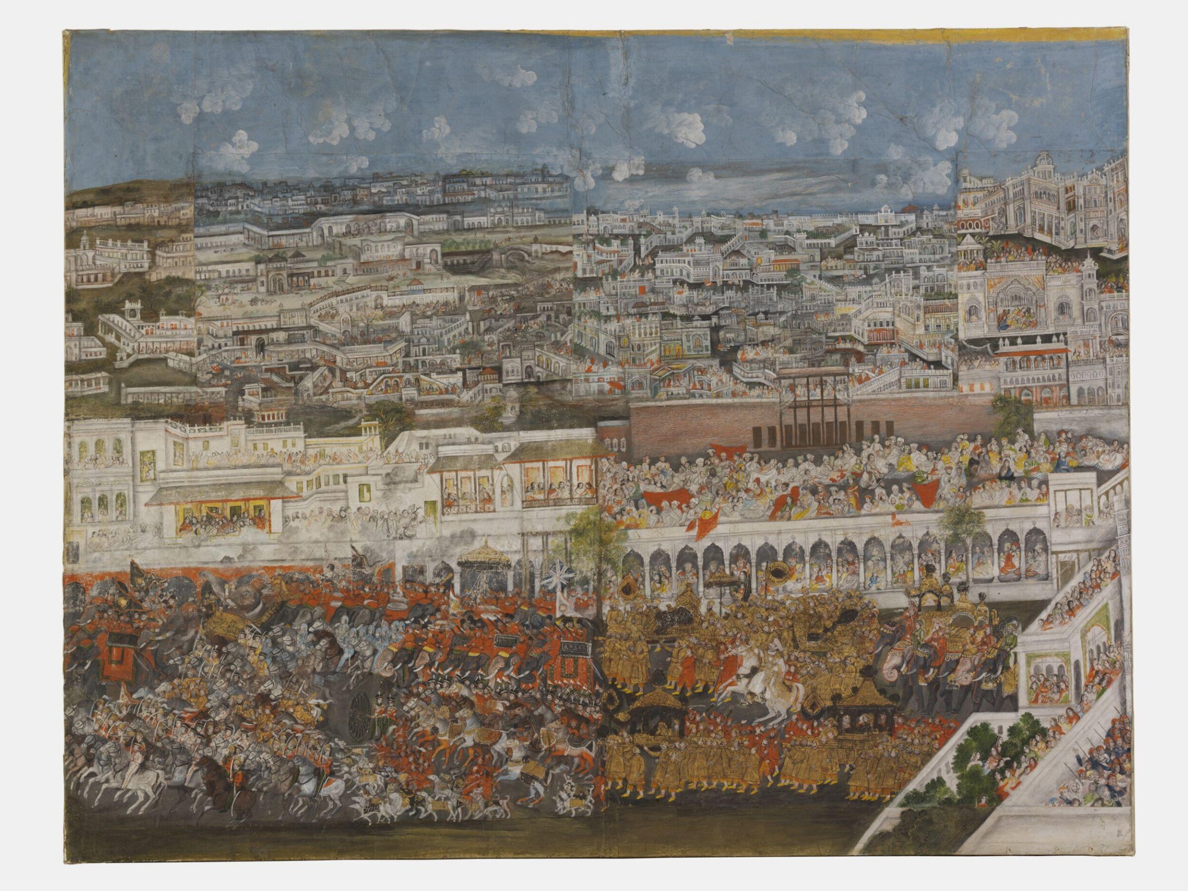 A Procession of Ghazi ud-Din Haider through Lucknow, ca.1820-1825