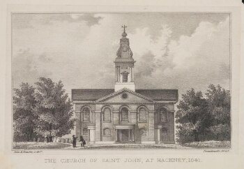 The Church of Saint John, at Hackney, 1841