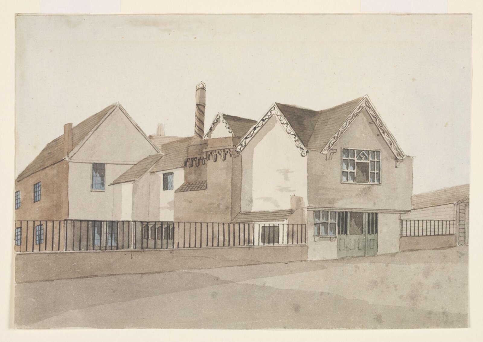 View of Clapton House, Hackney, ca. 1810