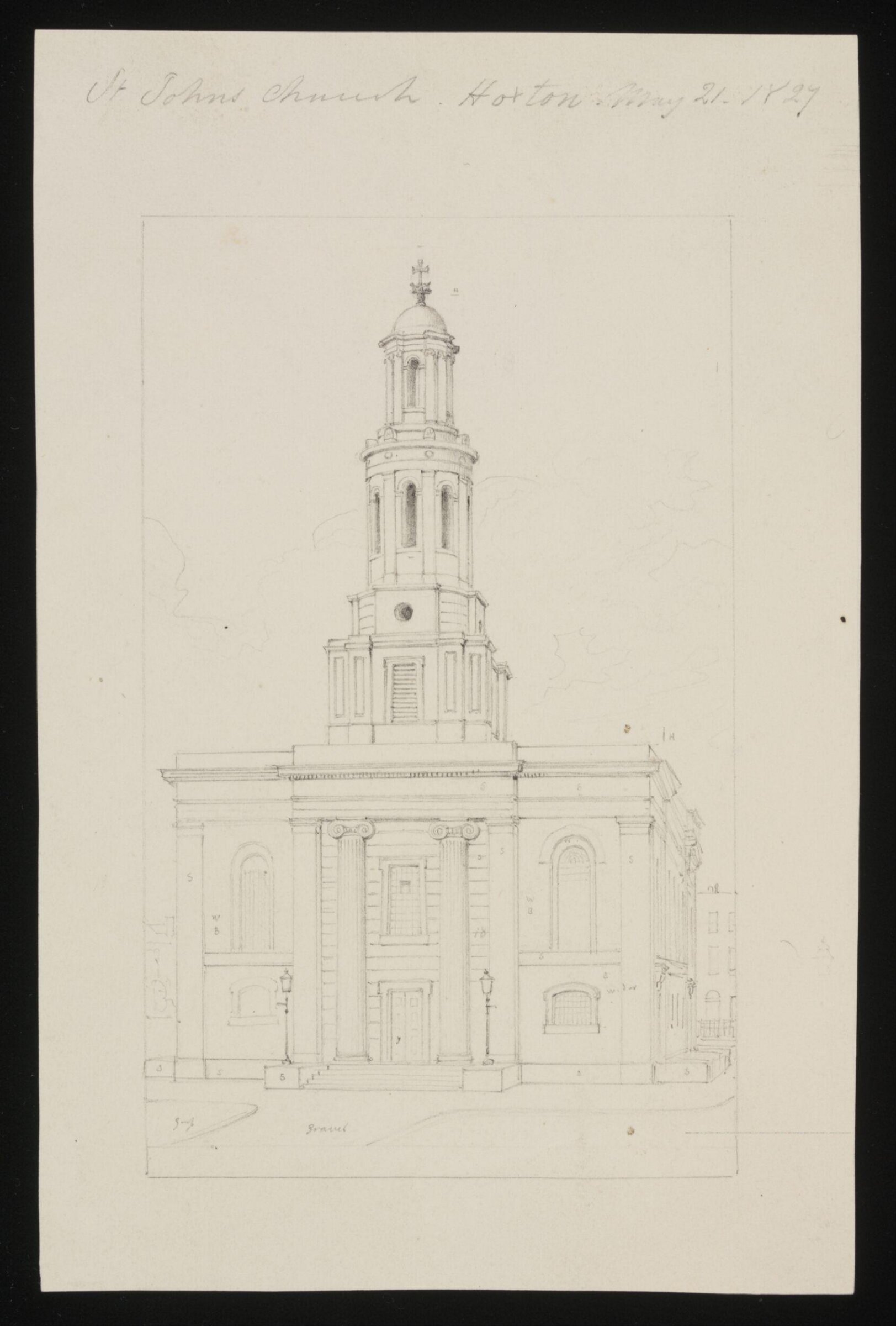 St. John's Church, Hoxton, May 21 1827, Thomas Hosmer Shepherd, May 21 1827