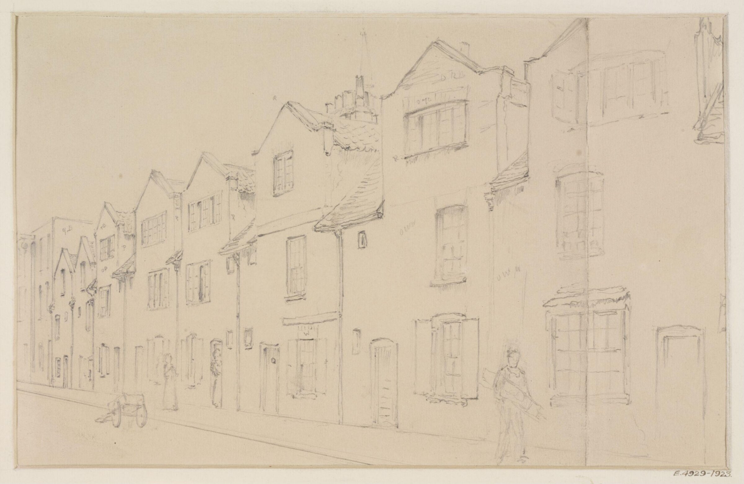 Houses on New Nichol Street, Thomas Hosmer Shepherd, ca. 1830