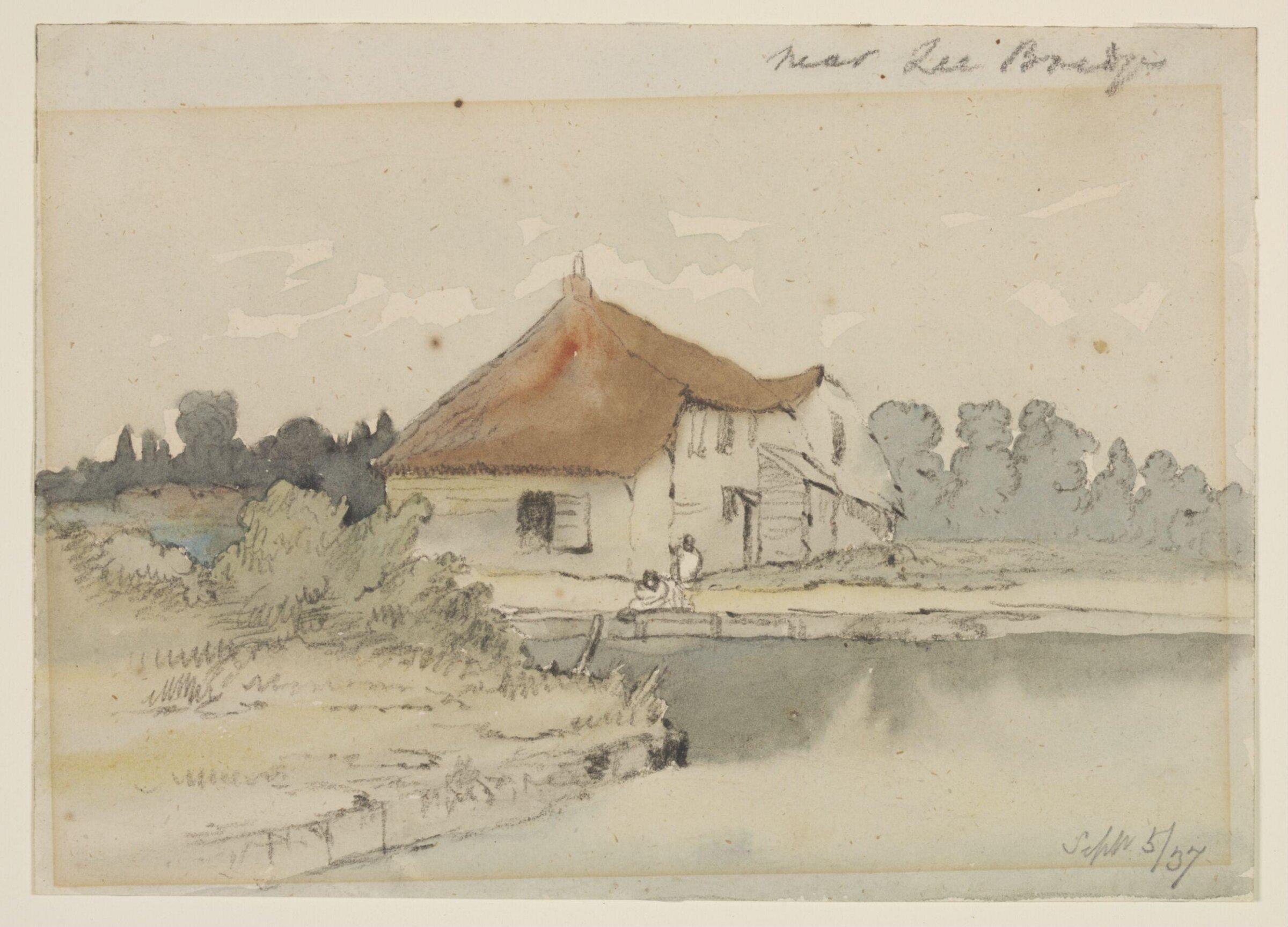 Near Lea Bridge, Thomas Hosmer Shepherd, 1837