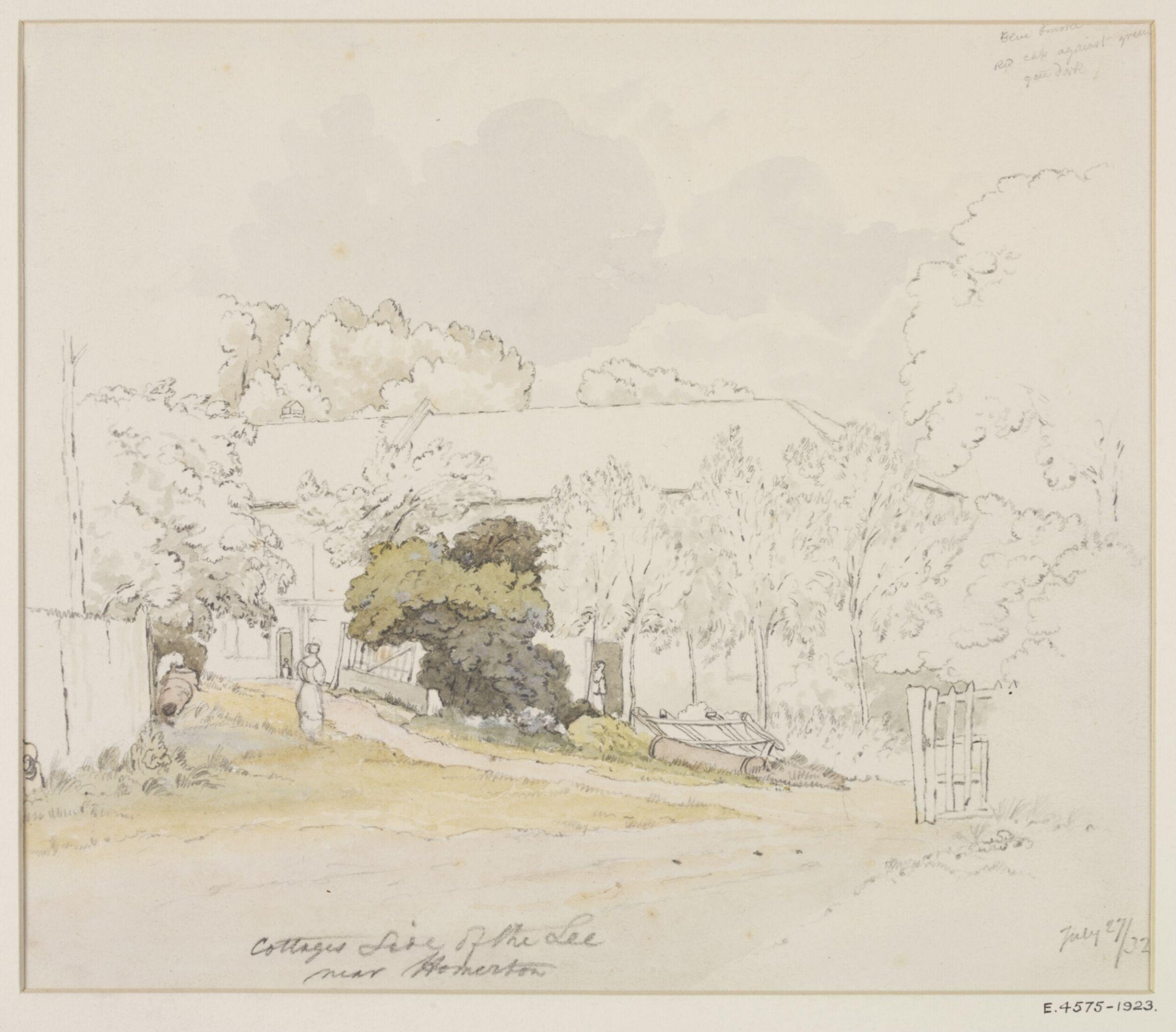 Cottage side of the Lee, near Homerton, Thomas Hosmer Shepherd, 1832