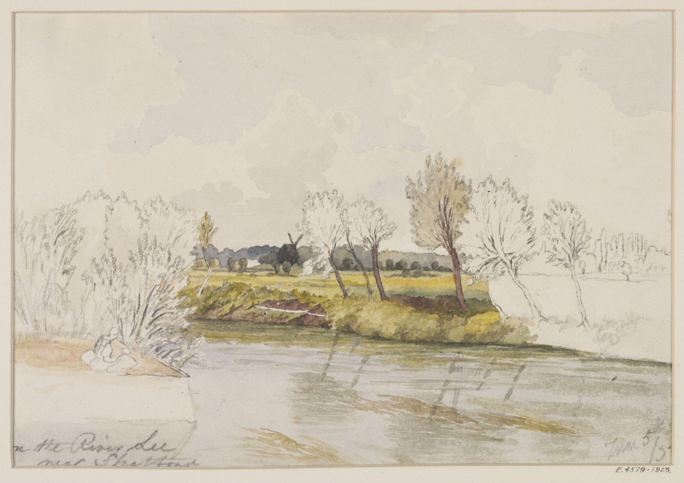 On the River Lee, near Stratford, Thomas Hosmer Shepherd, 1833