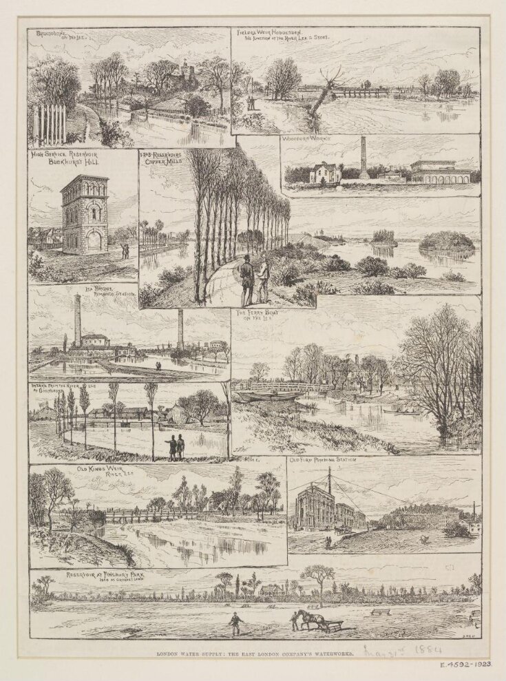 LONDON WATER SUPPLY: THE EAST LONDON COMPANY'S WATERWORKS. top image