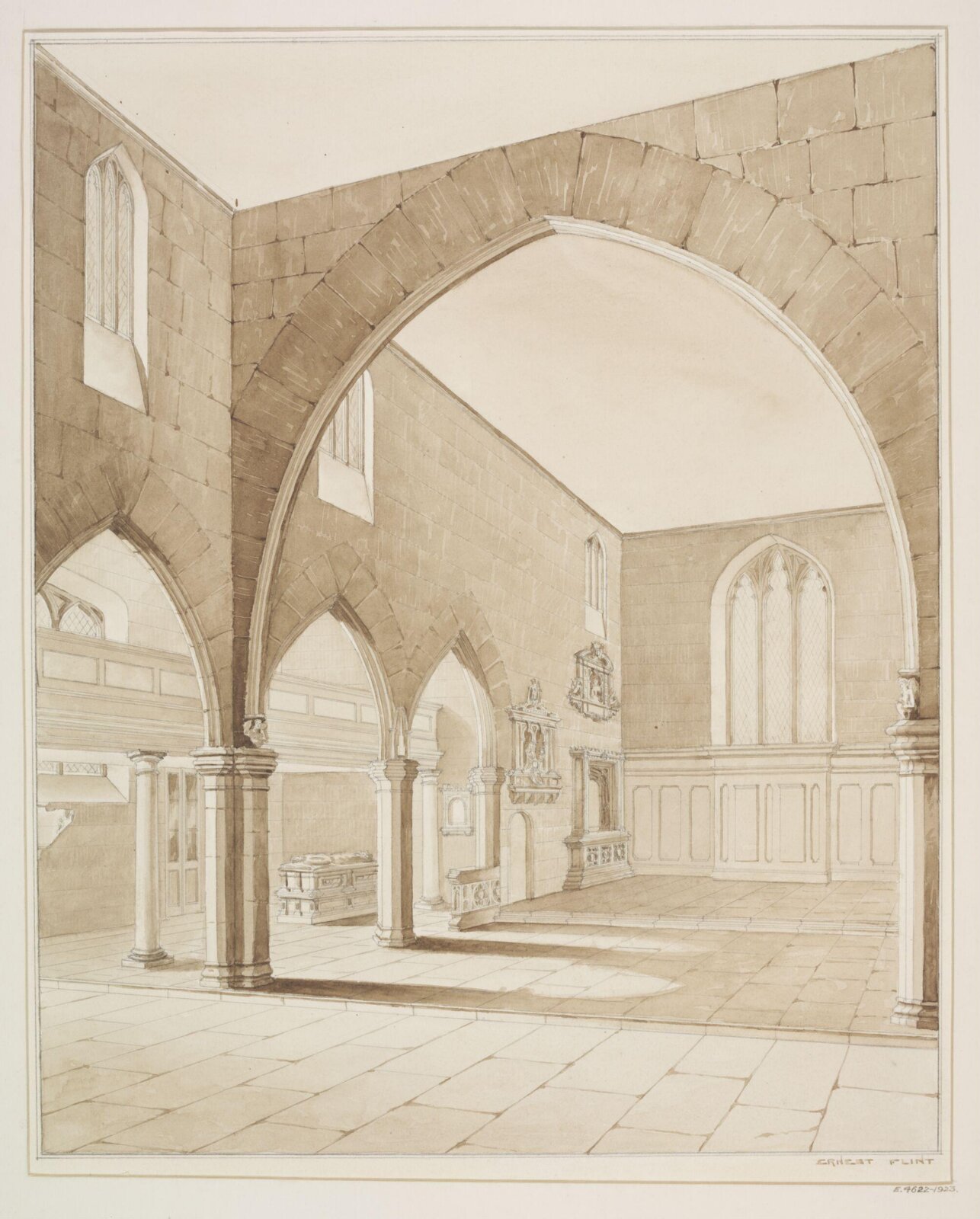 Drawing, E Flint, ca. 1875