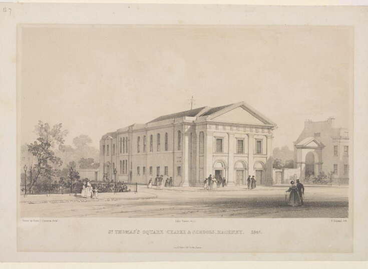 St. Thomas' Square Chapel & Schools, Hackney, 1841 image