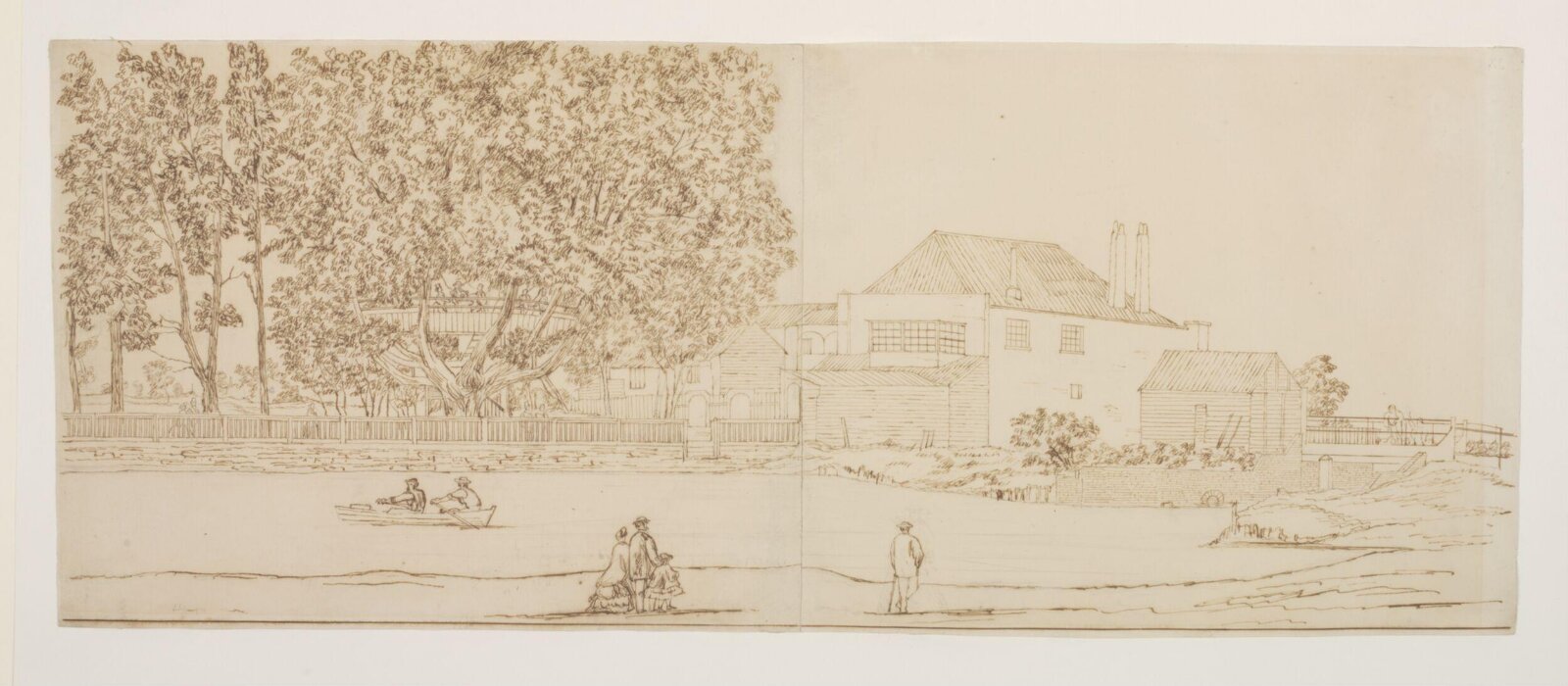 The White Hart, on the River Lea, ca. 1860