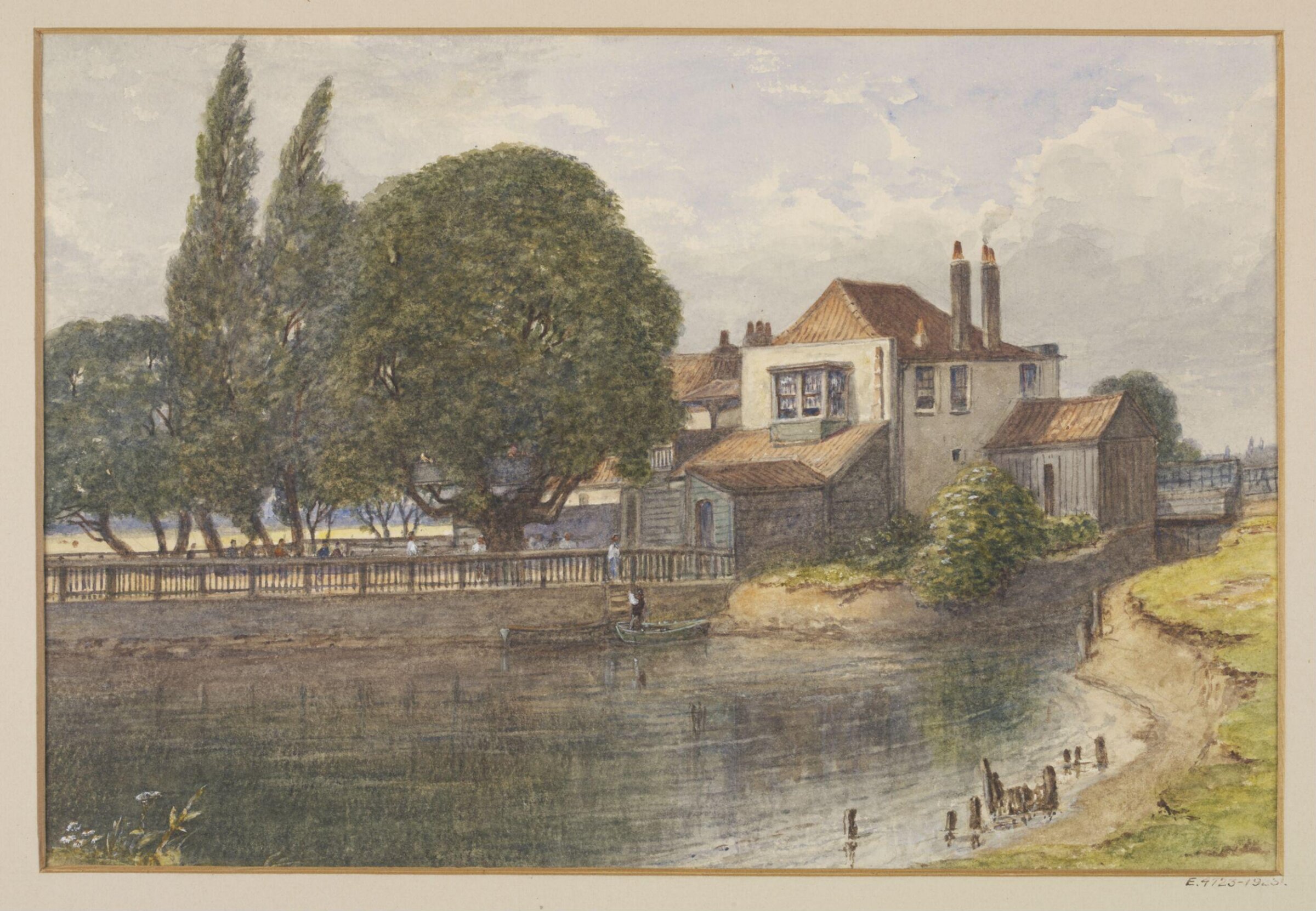 The White Hart, on the River Lea at Temple Mills, Hackney Marshes, J. T. Wilson, July 1869