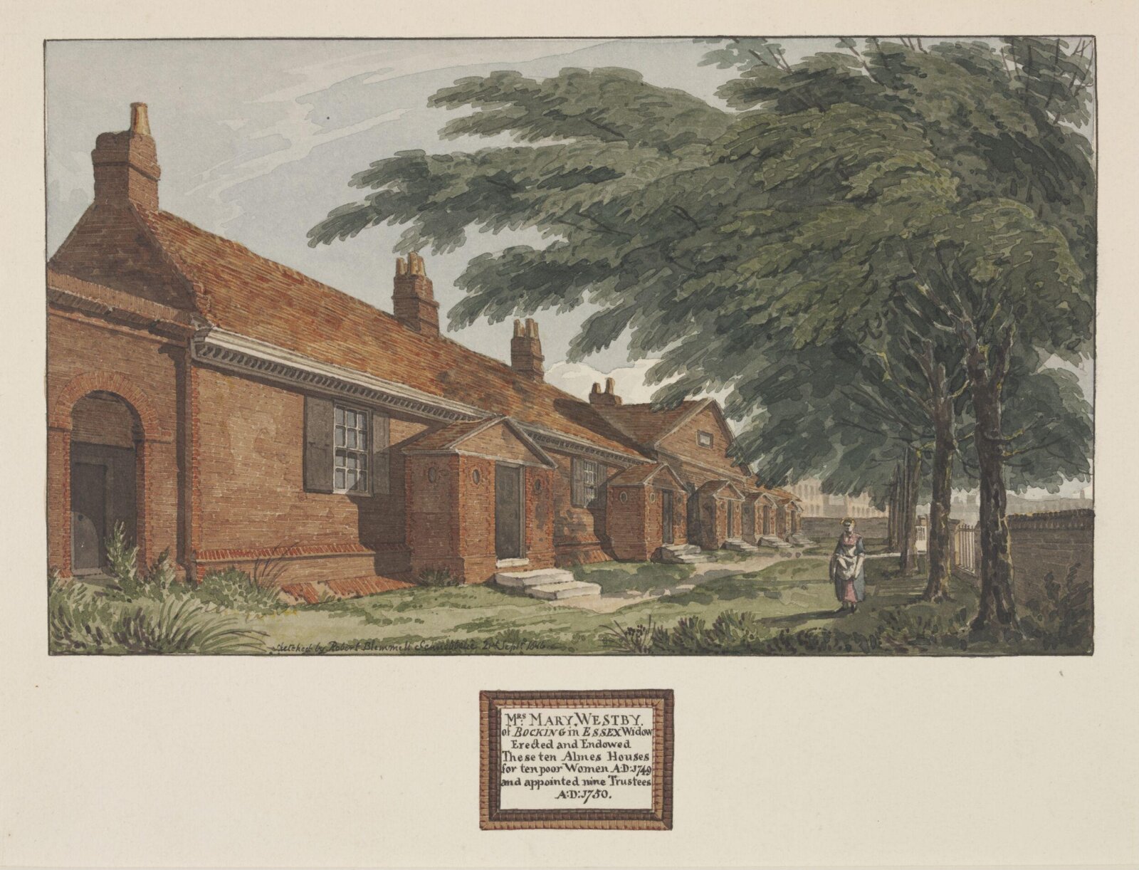 Watercolour, Schnebbelie, 21 September 1816