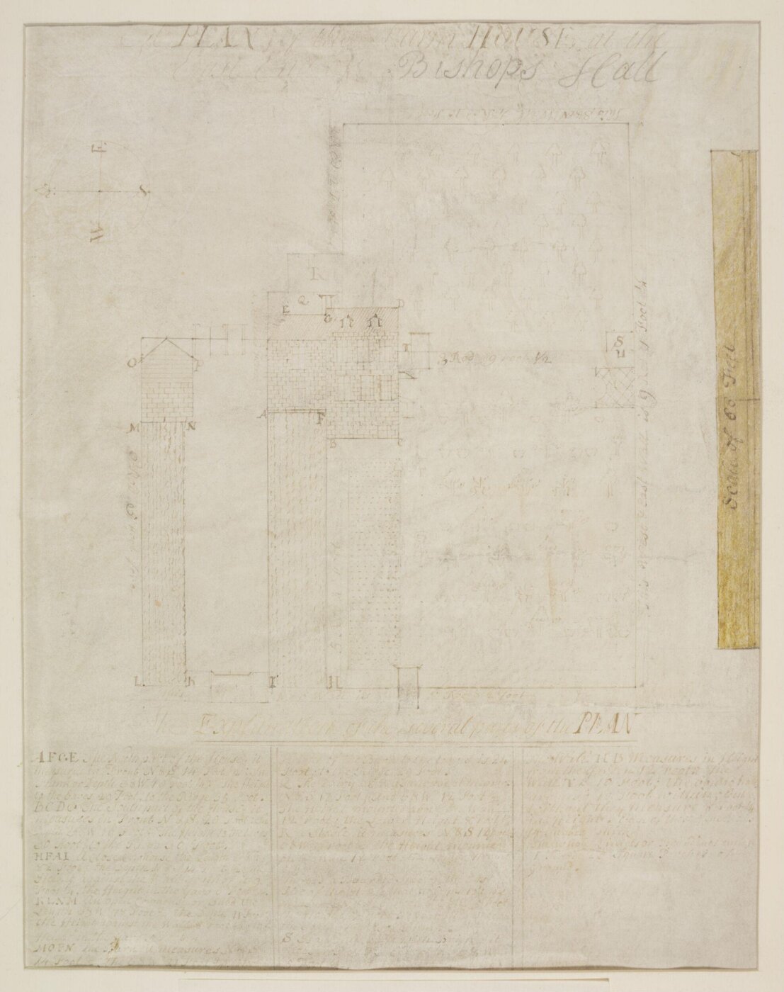 Unknown, Plan of the Farm House at the East End of Bishop's Hall