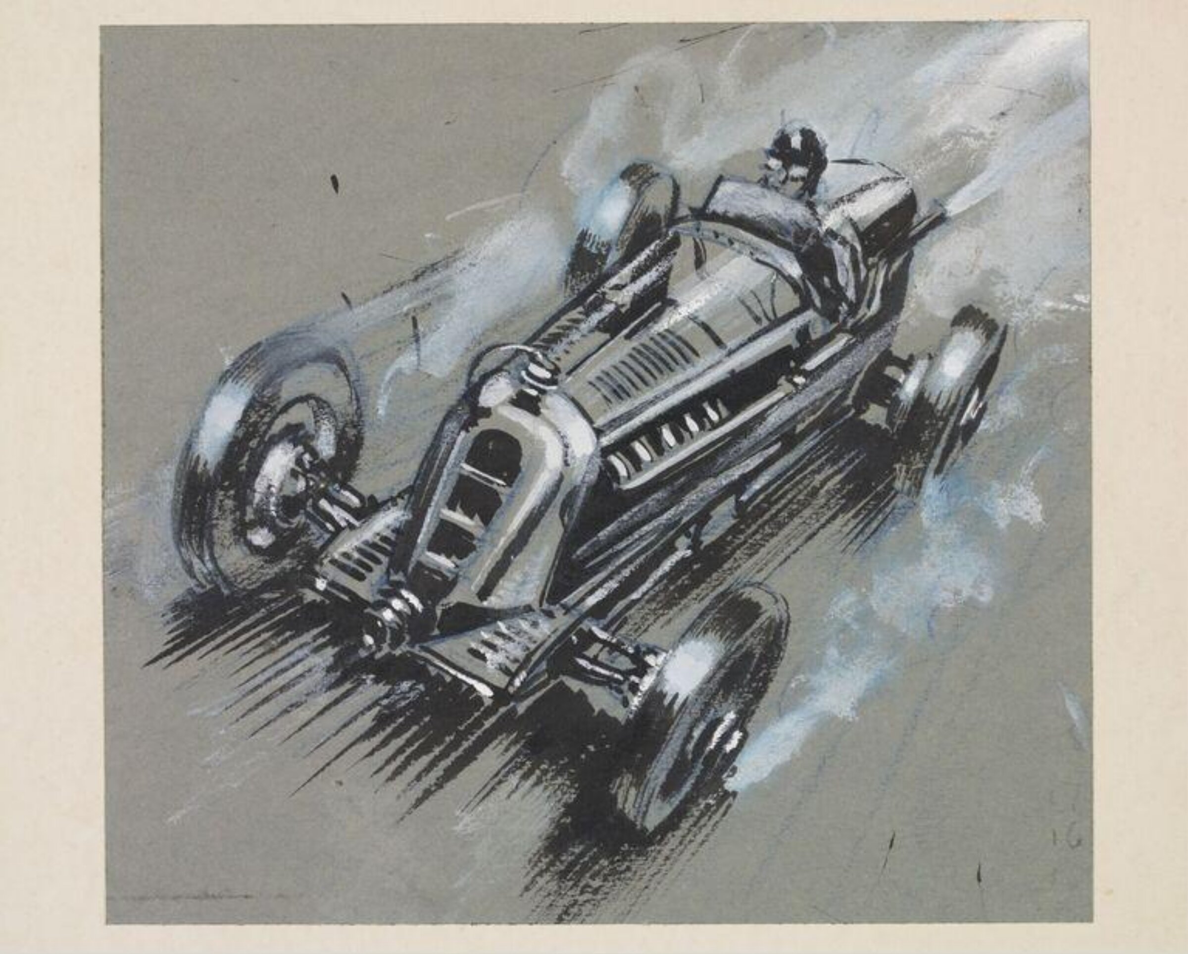 A Racing car, Wilfrid R. Addey, late 1940s