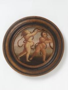 Two Putti blowing horns thumbnail 1