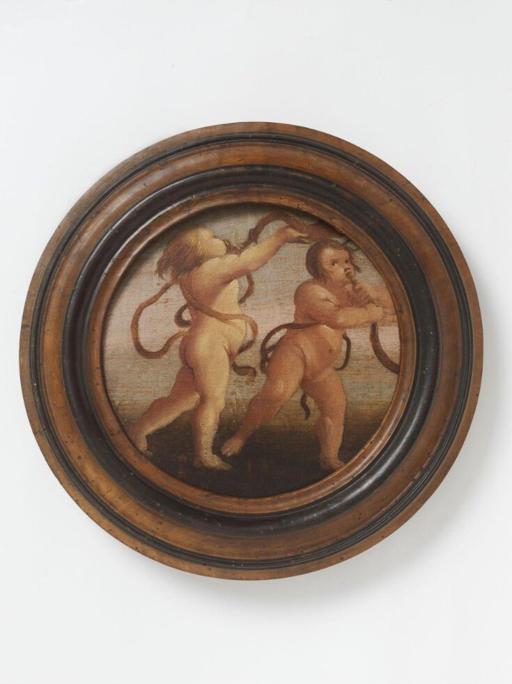 Two Putti blowing horns top image