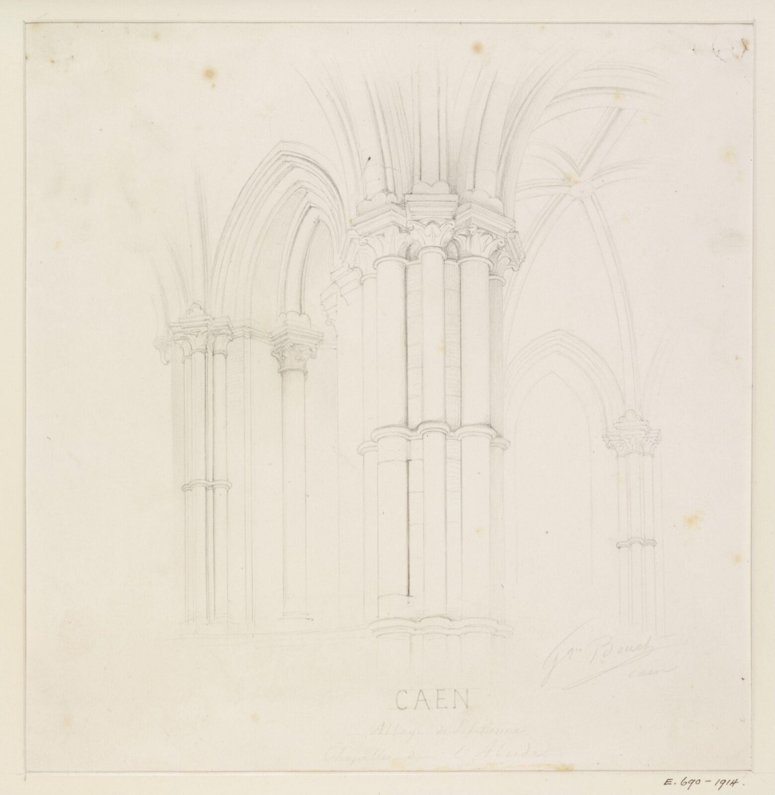 Drawing, Georges Adelmard Bouet, XIX век