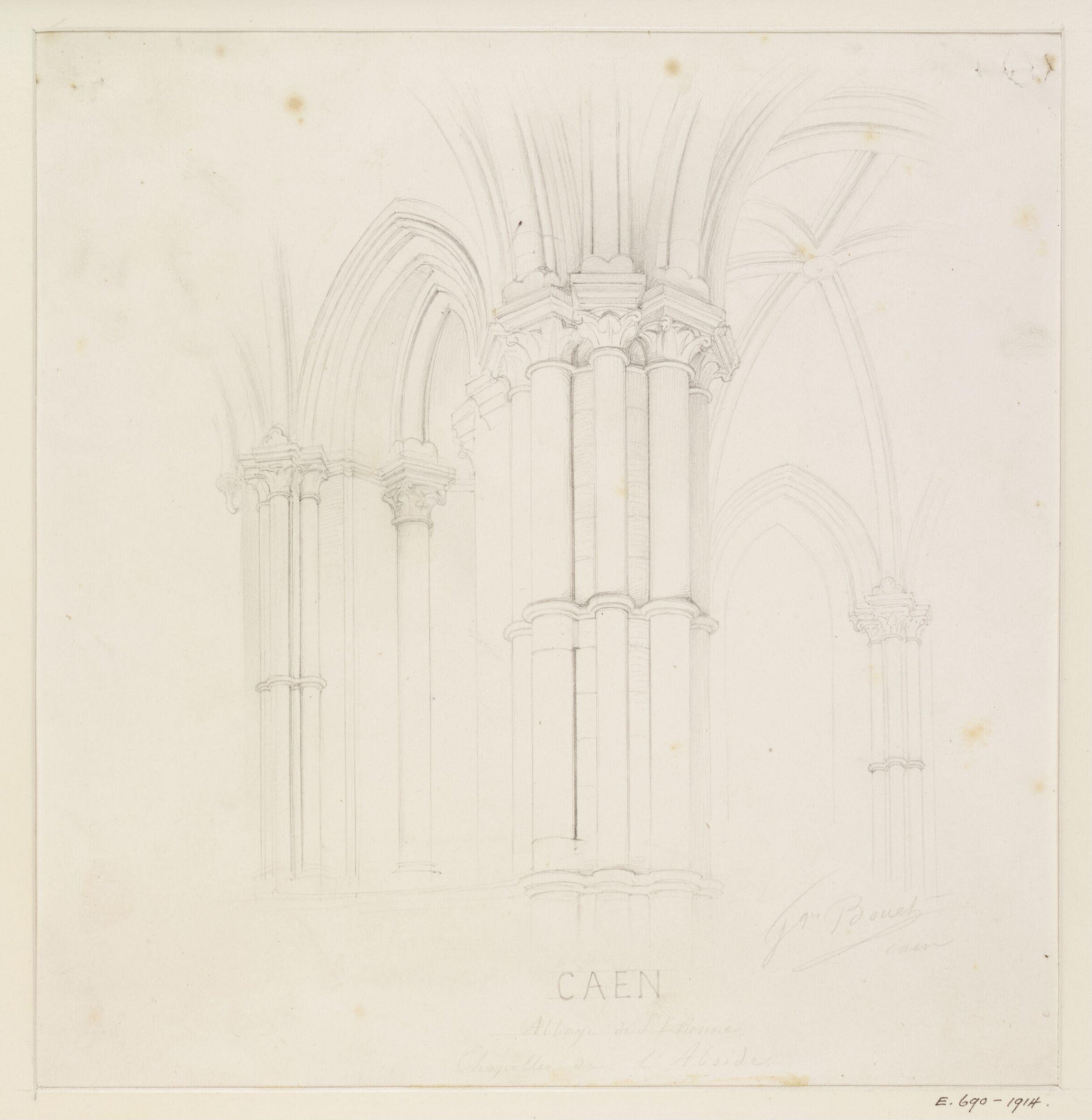 Drawing, Georges Adelmard Bouet, XIX век