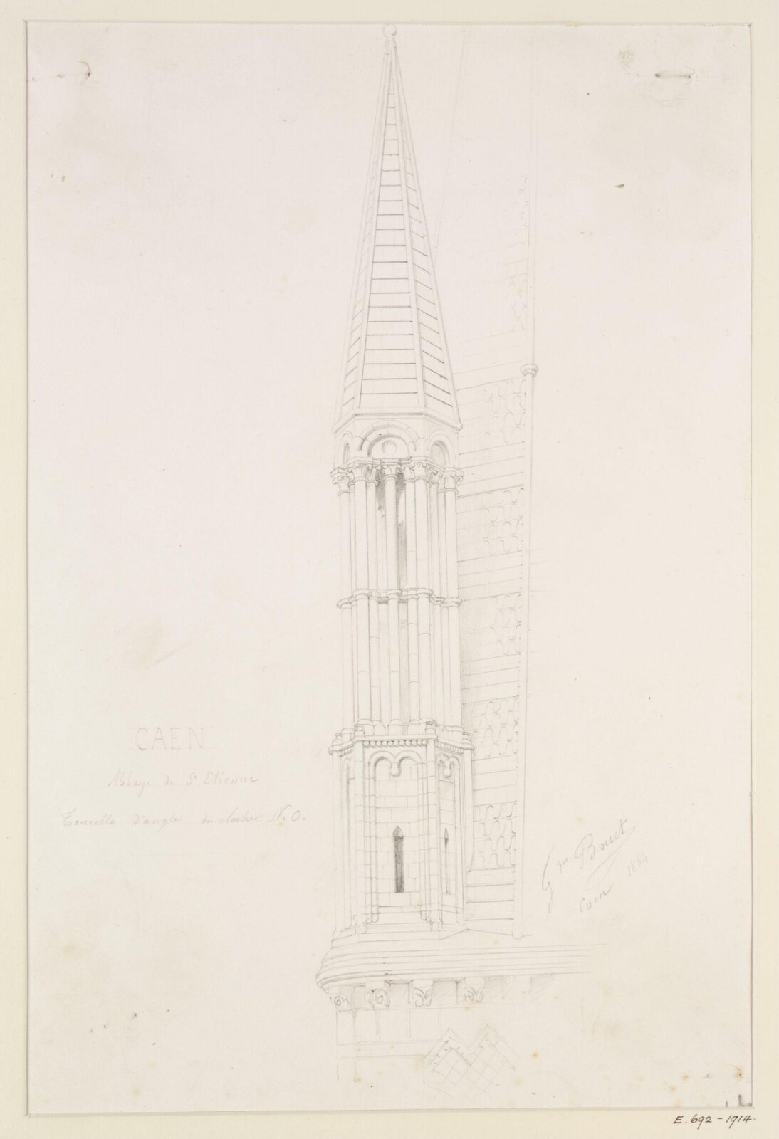 Drawing, Georges Adelmard Bouet, 19th Century