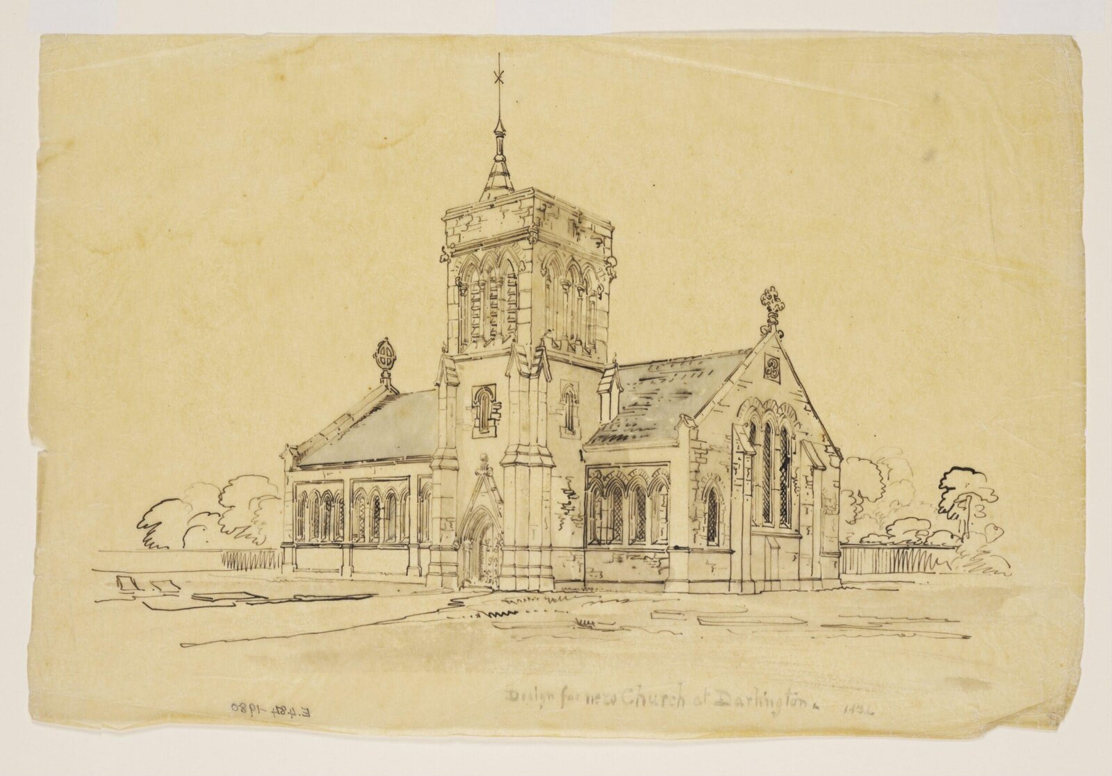 Drawing, Anthony Salvin, 1834
