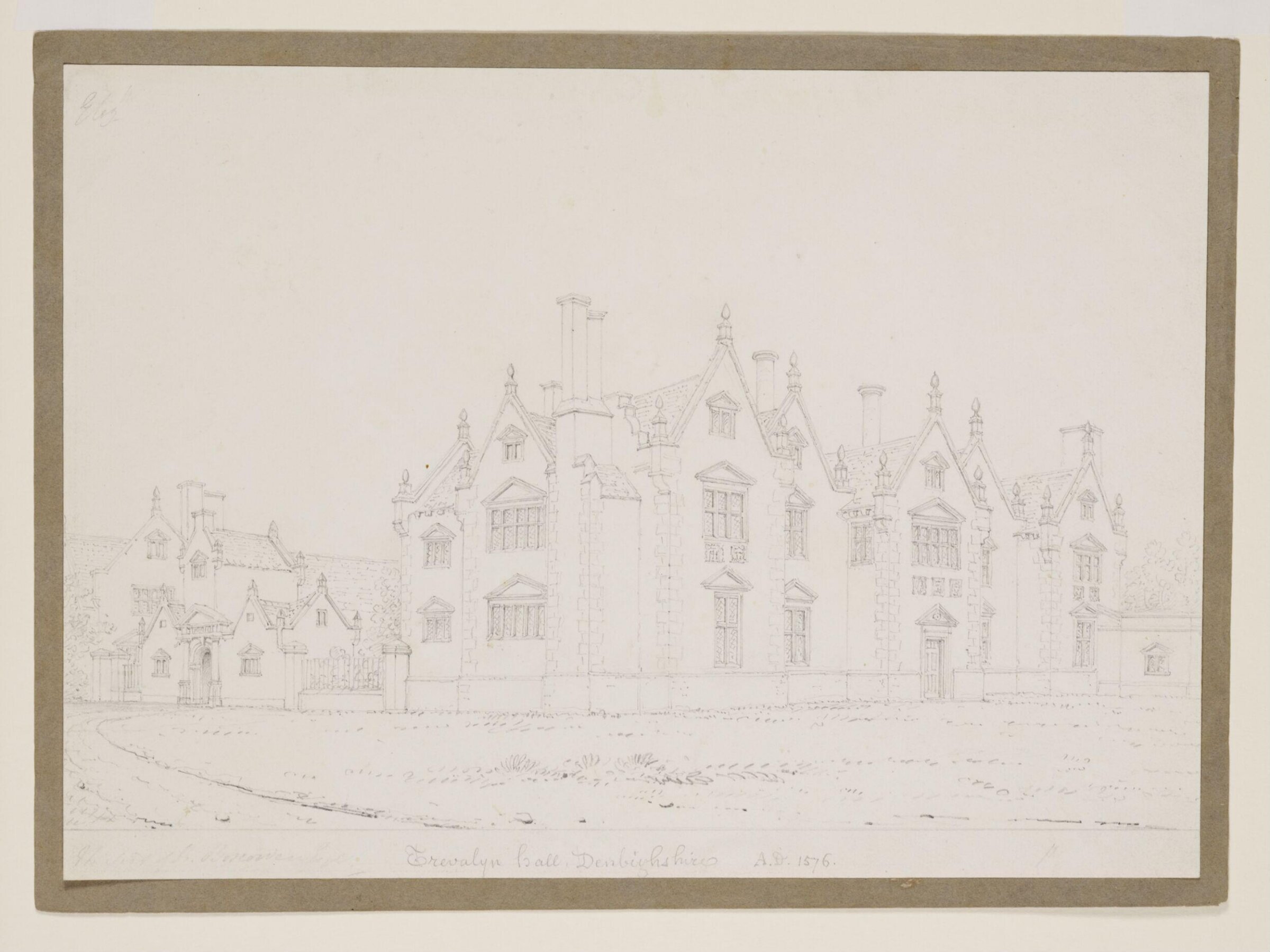 Drawing, Anthony Salvin, 19th century