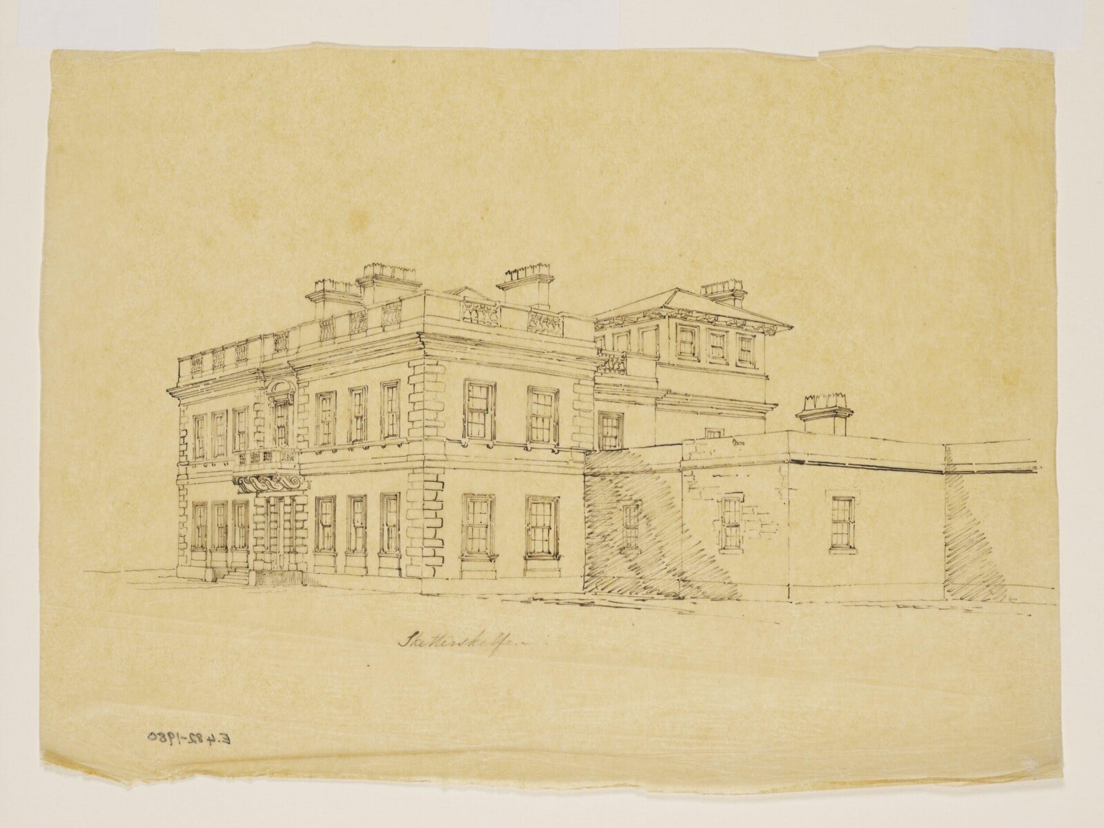 Drawing, Anthony Salvin, 19th century