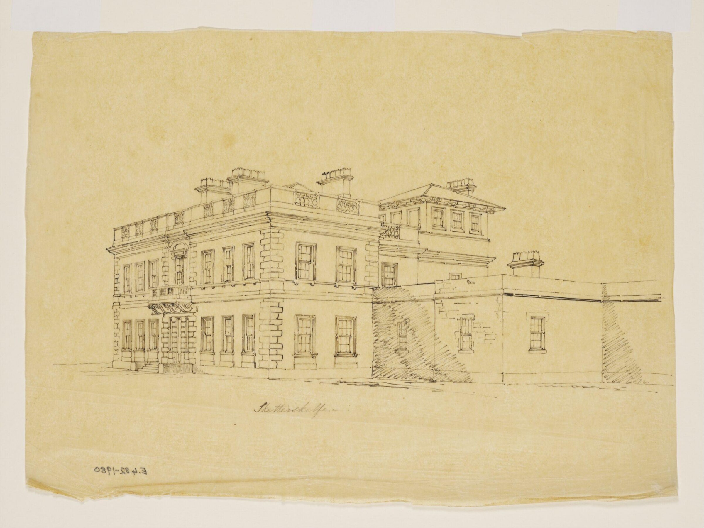 Drawing, Anthony Salvin, 19th century