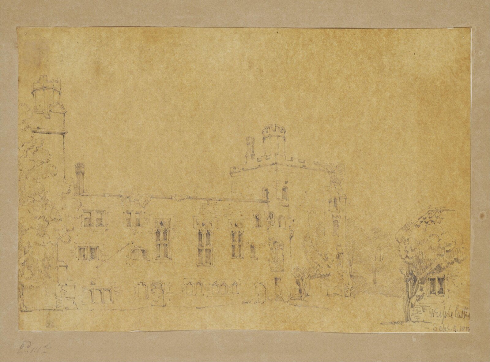 Drawing, Anthony Salvin, 5/9/1829
