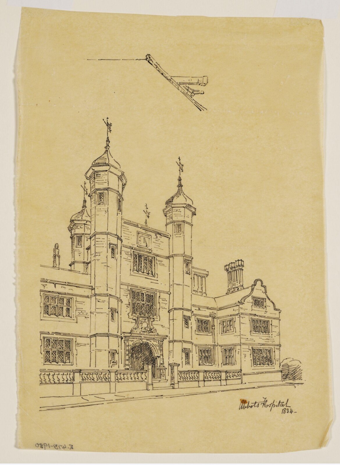 Drawing, Anthony Salvin, 1834