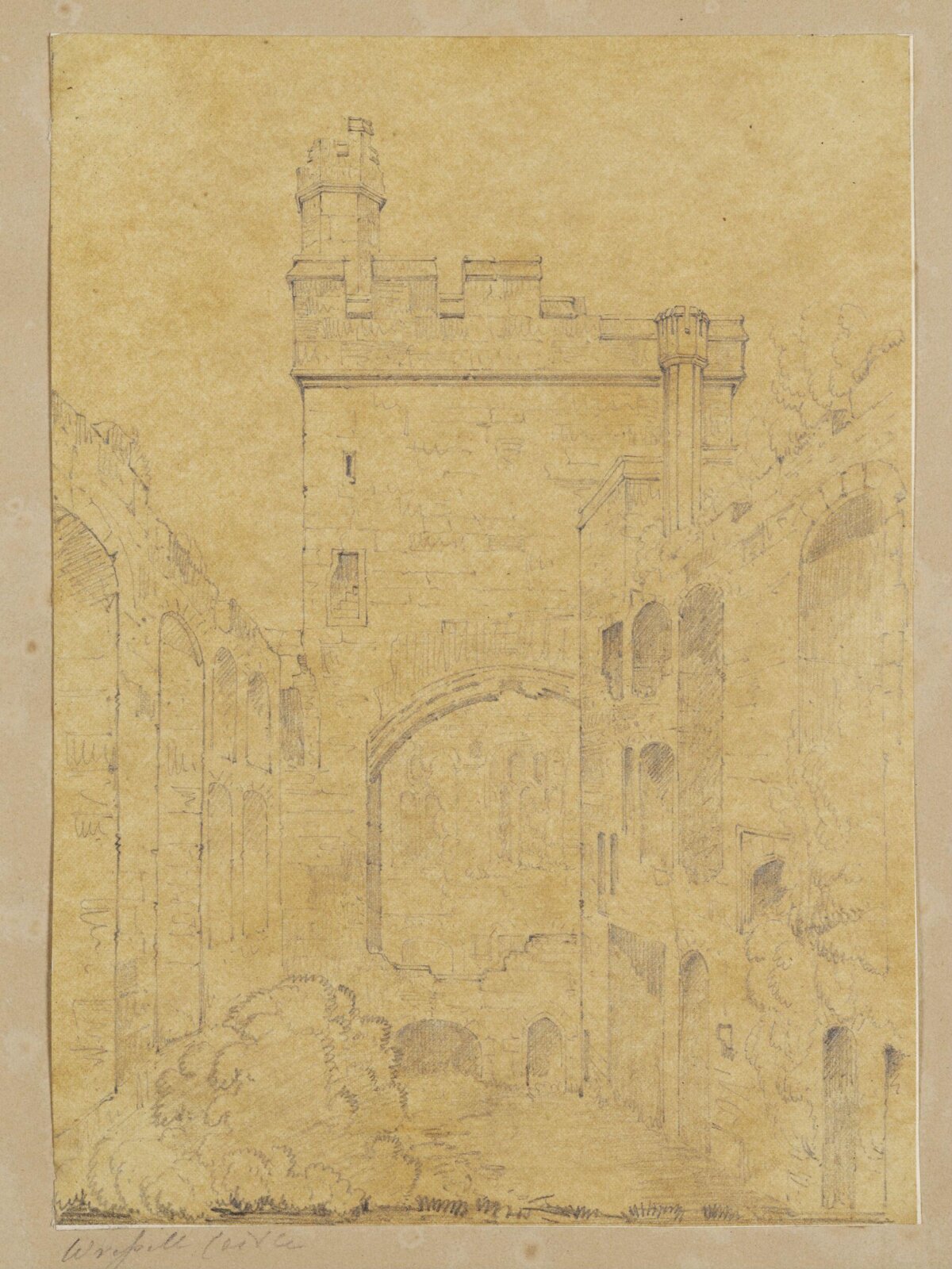 Drawing, Anthony Salvin, 19th century