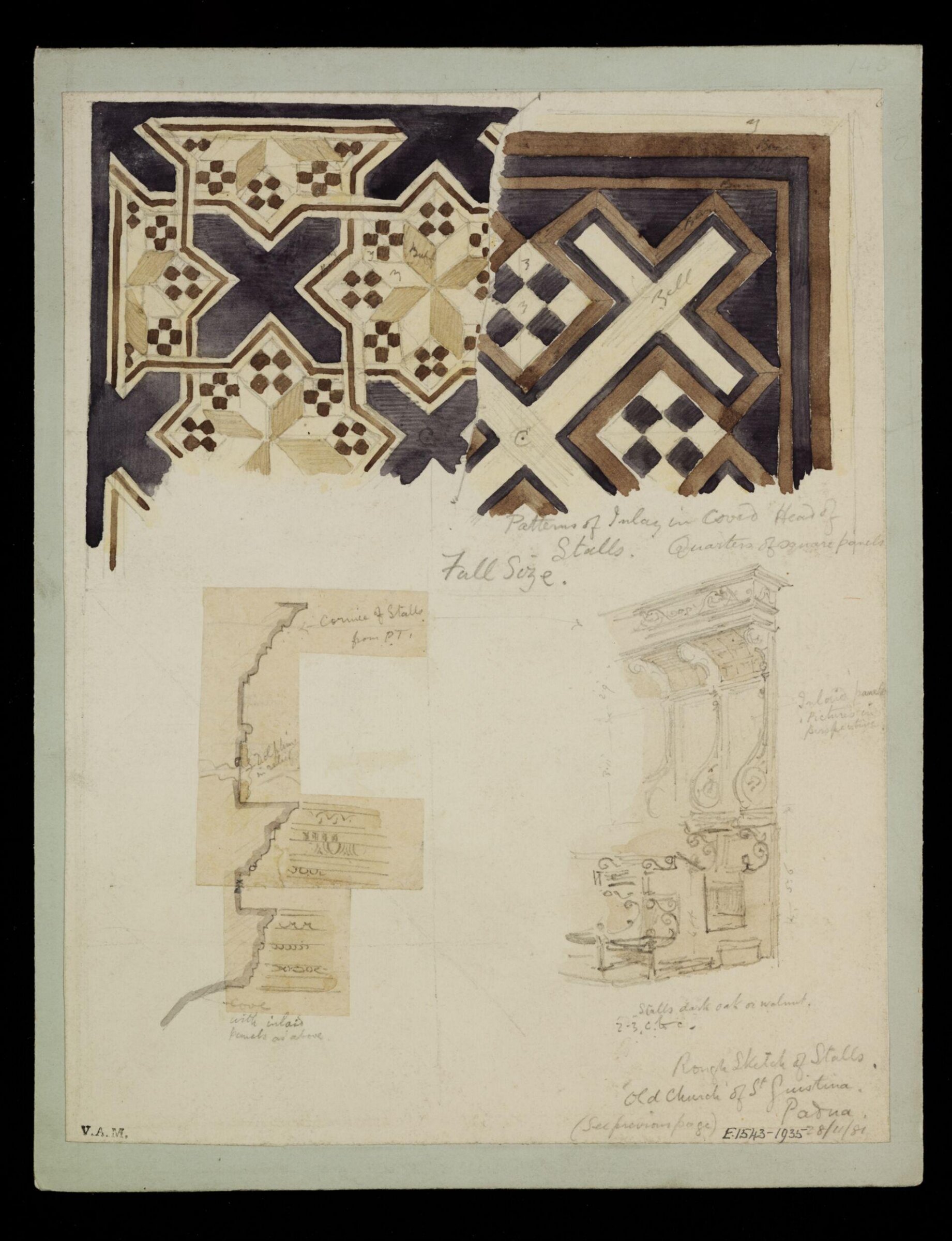 One of 235 drawings of architectural subjects in France, Germany, and Italy, Walter John Nash Millard, 28th November 1881
