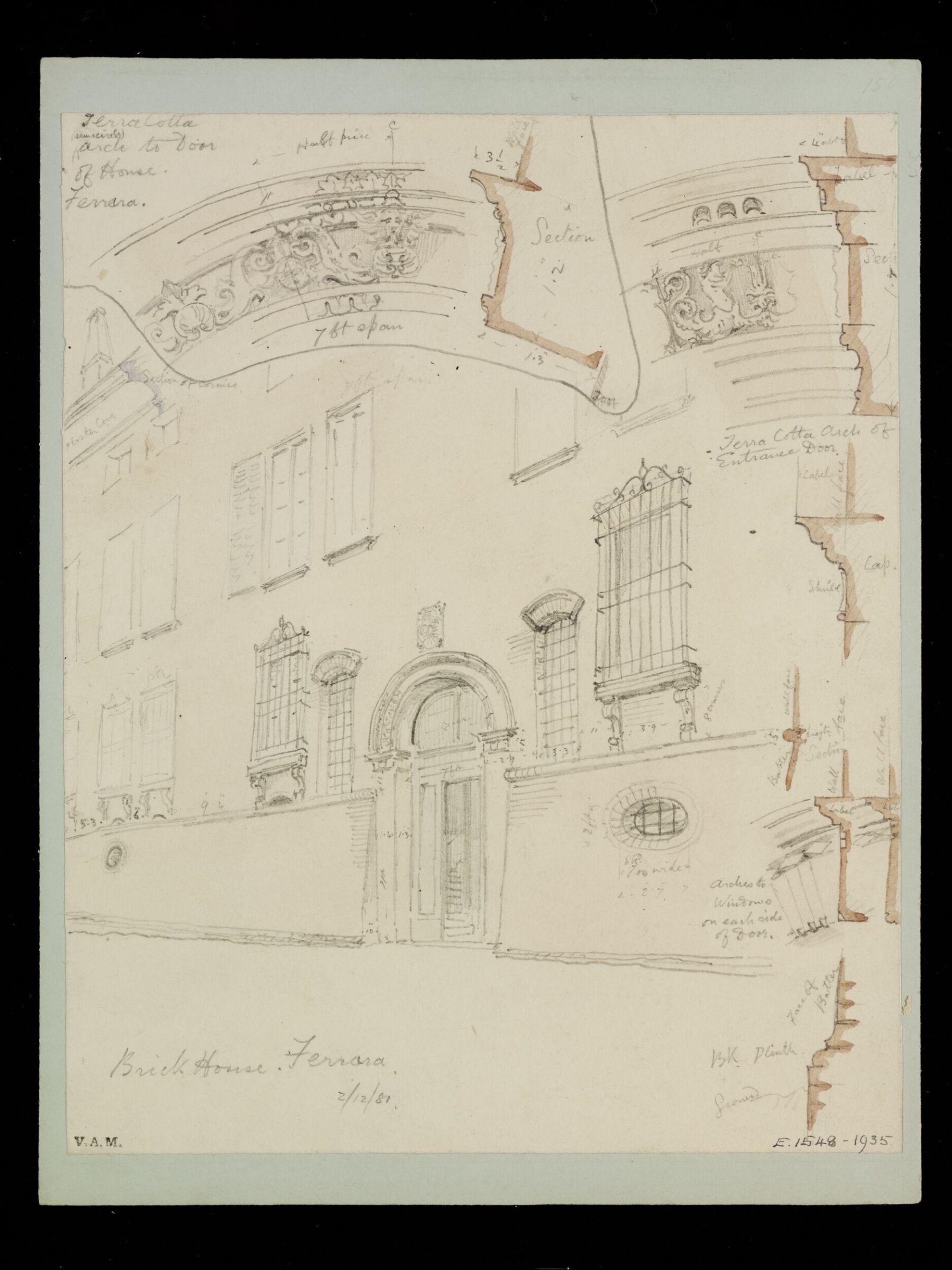 One of 235 drawings of architectural subjects in France, Germany, and Italy, Walter John Nash Millard, 2nd December 1881