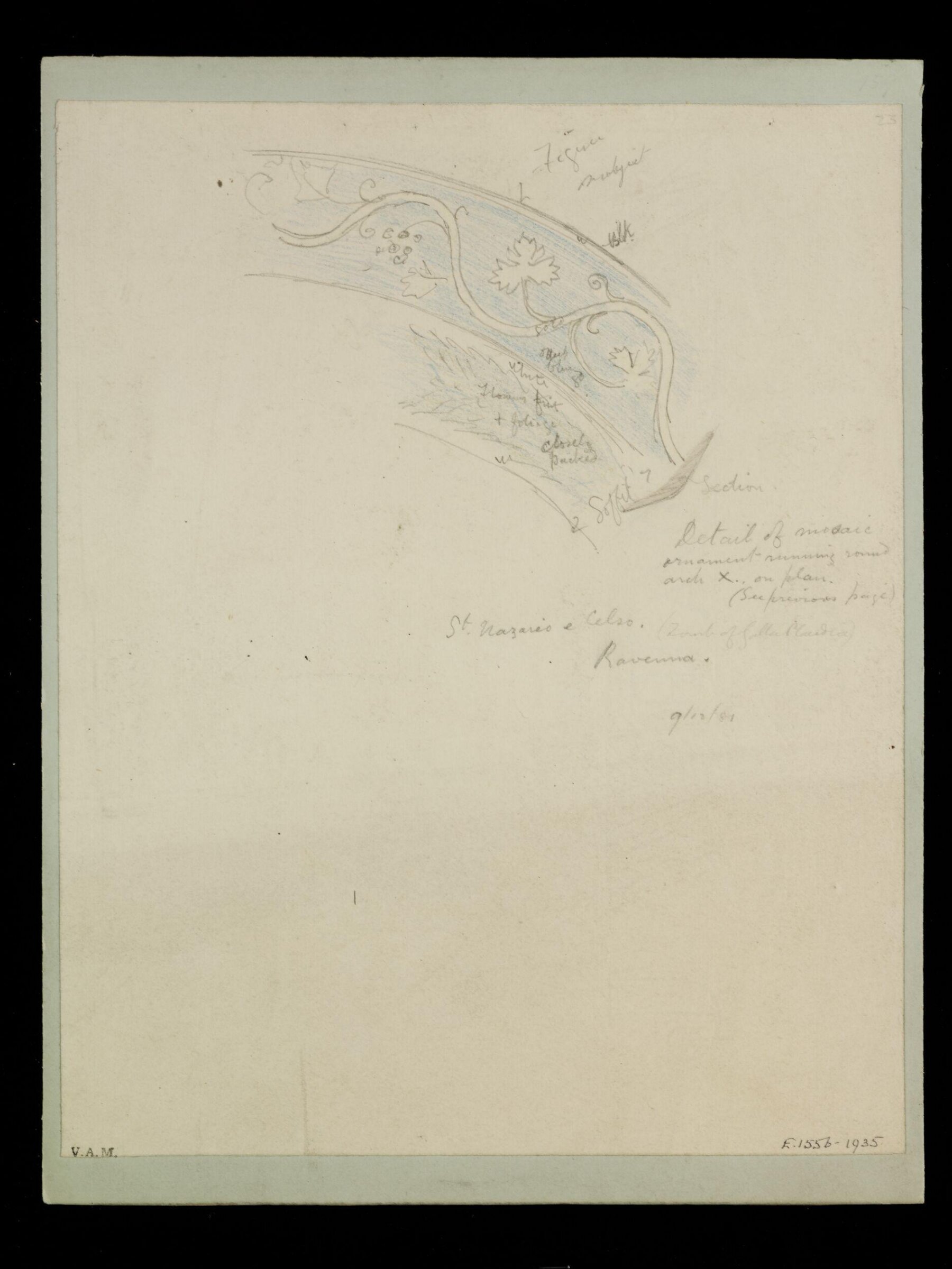 One of 235 drawings of architectural subjects in France, Germany, and Italy, Walter John Nash Millard, 9th December 1881