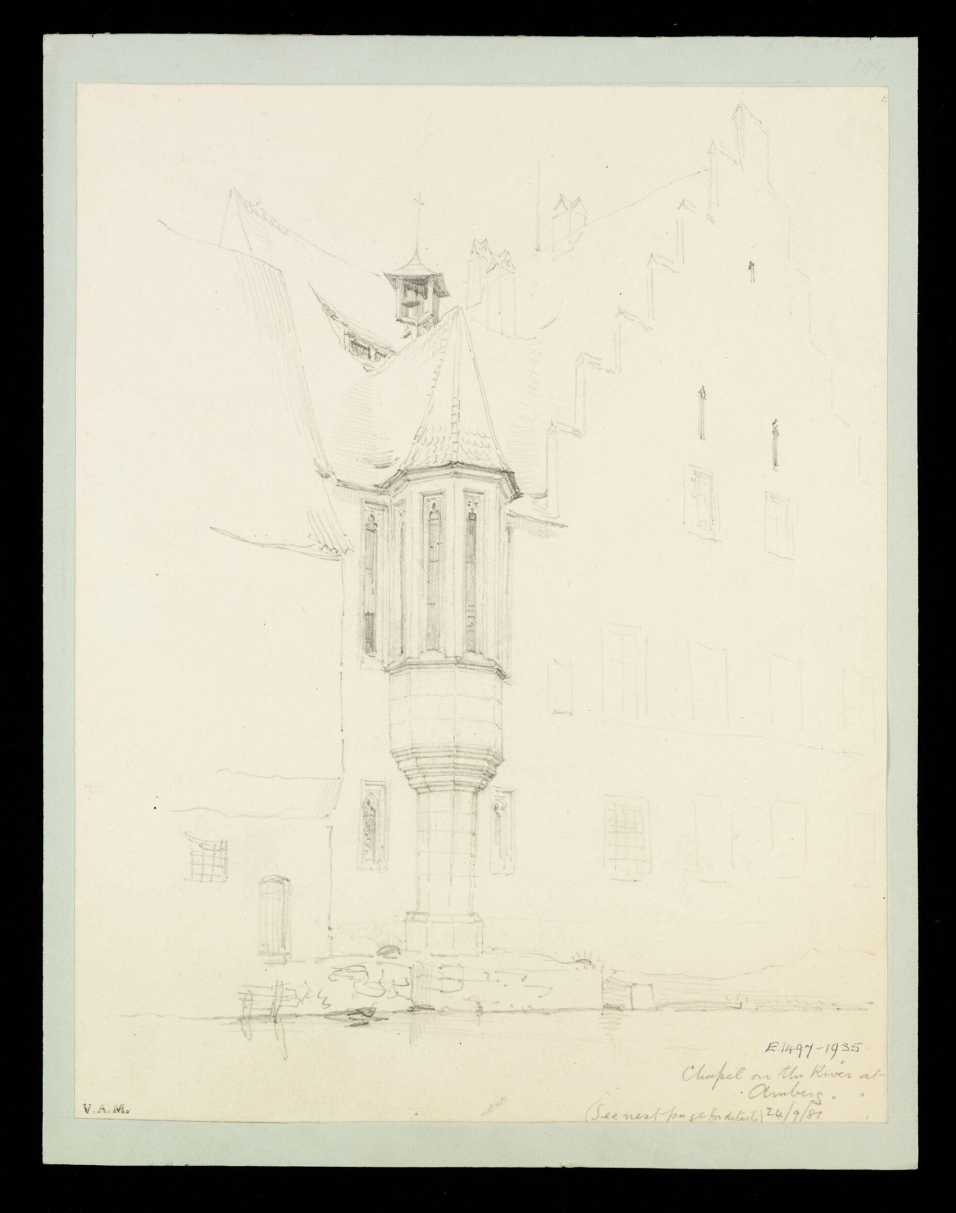 One of 235 drawings of architectural subjects in France, Germany, and Italy, Walter John Nash Millard, 24th September 1881