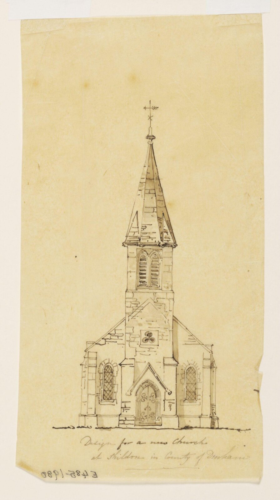 Drawing, Anthony Salvin, 19th century