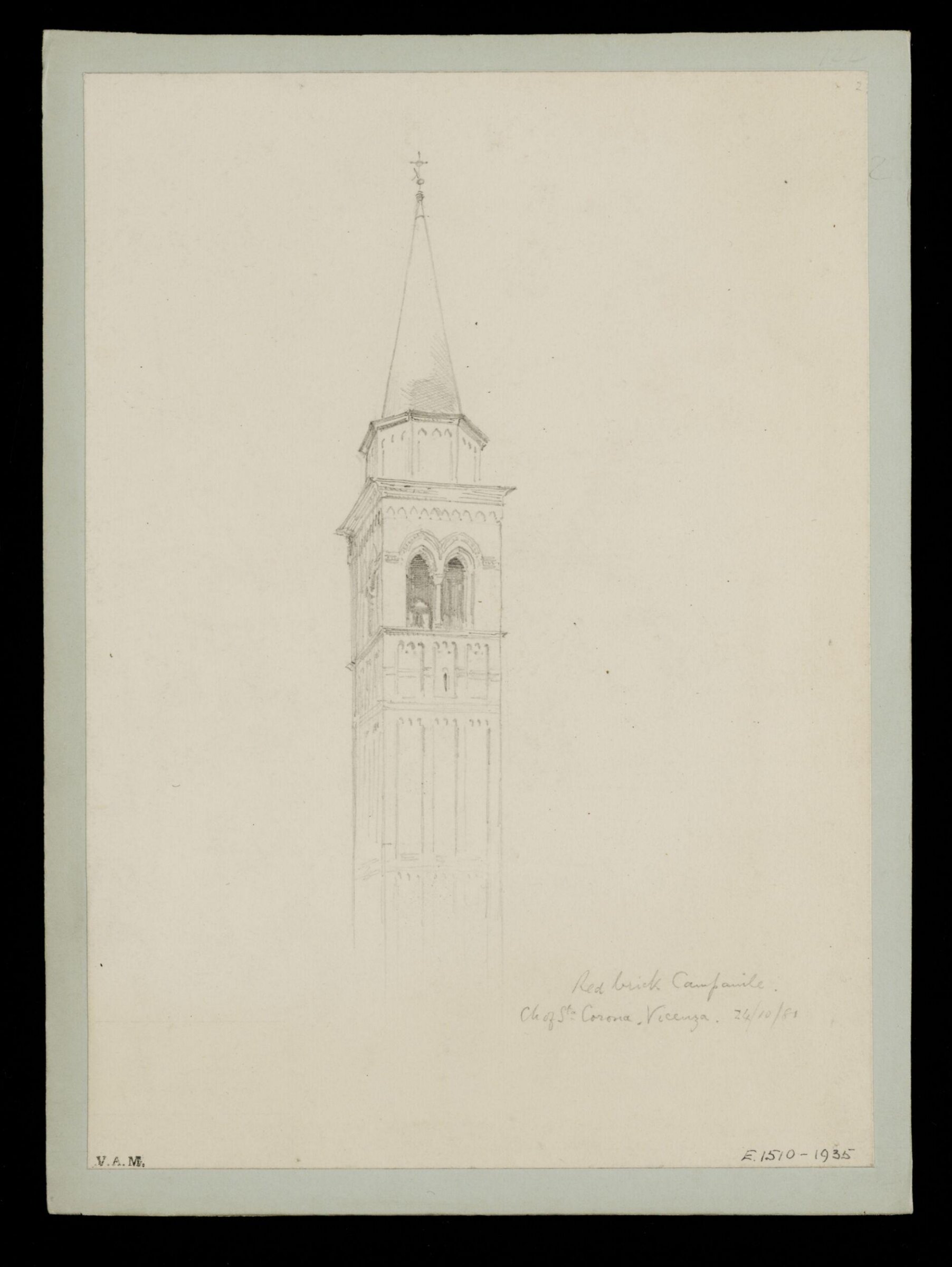 One of 235 drawings of architectural subjects in France, Germany, and Italy, Walter John Nash Millard, 24th October 1881