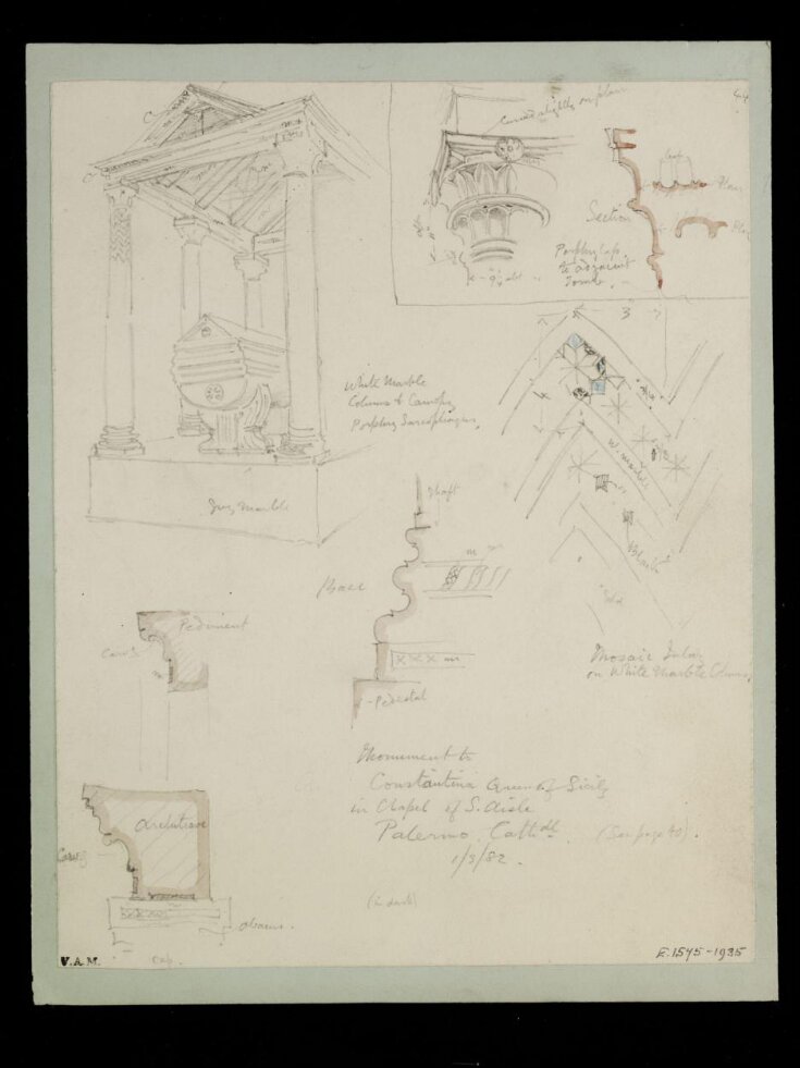 One of 235 drawings of architectural subjects in France, Germany, and Italy top image