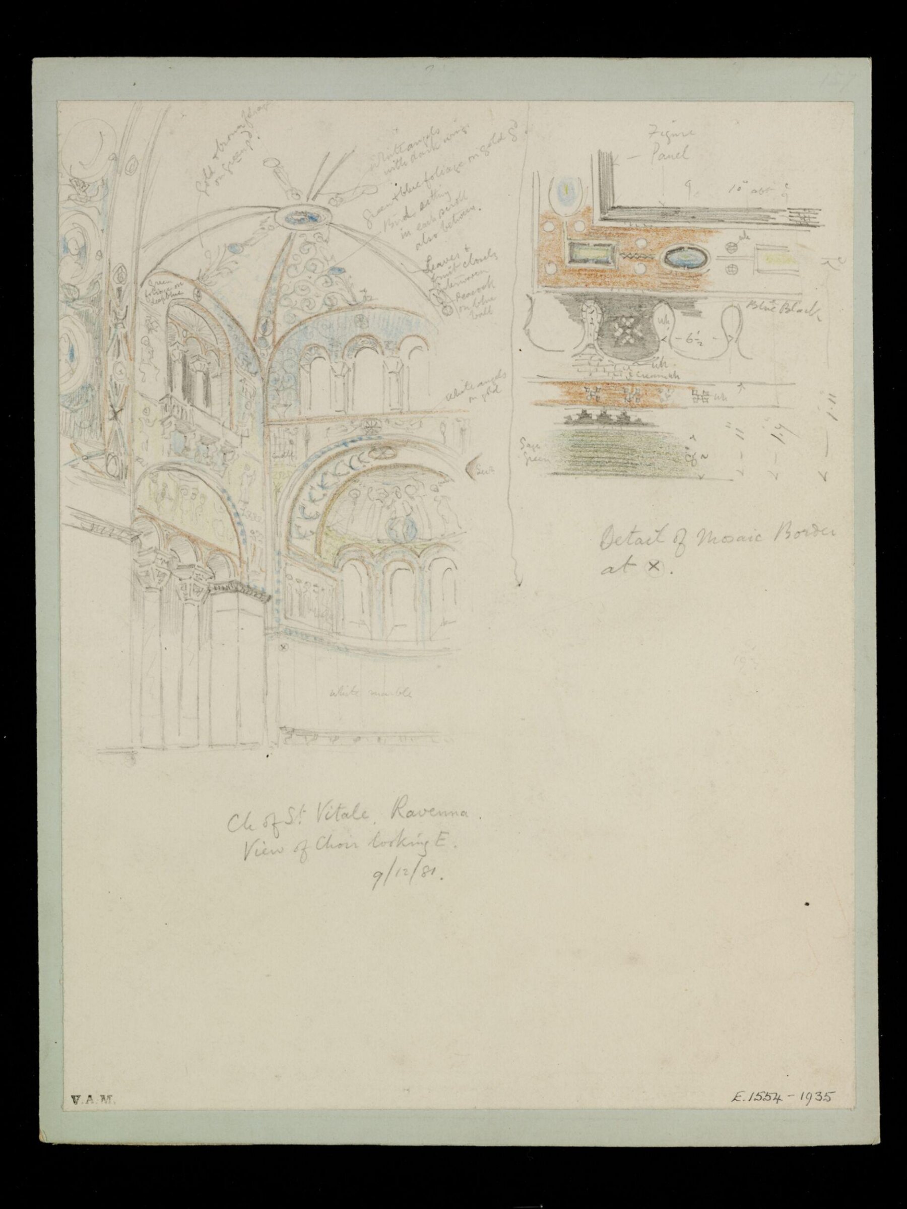 One of 235 drawings of architectural subjects in France, Germany, and Italy, Walter John Nash Millard, 9th December 1881