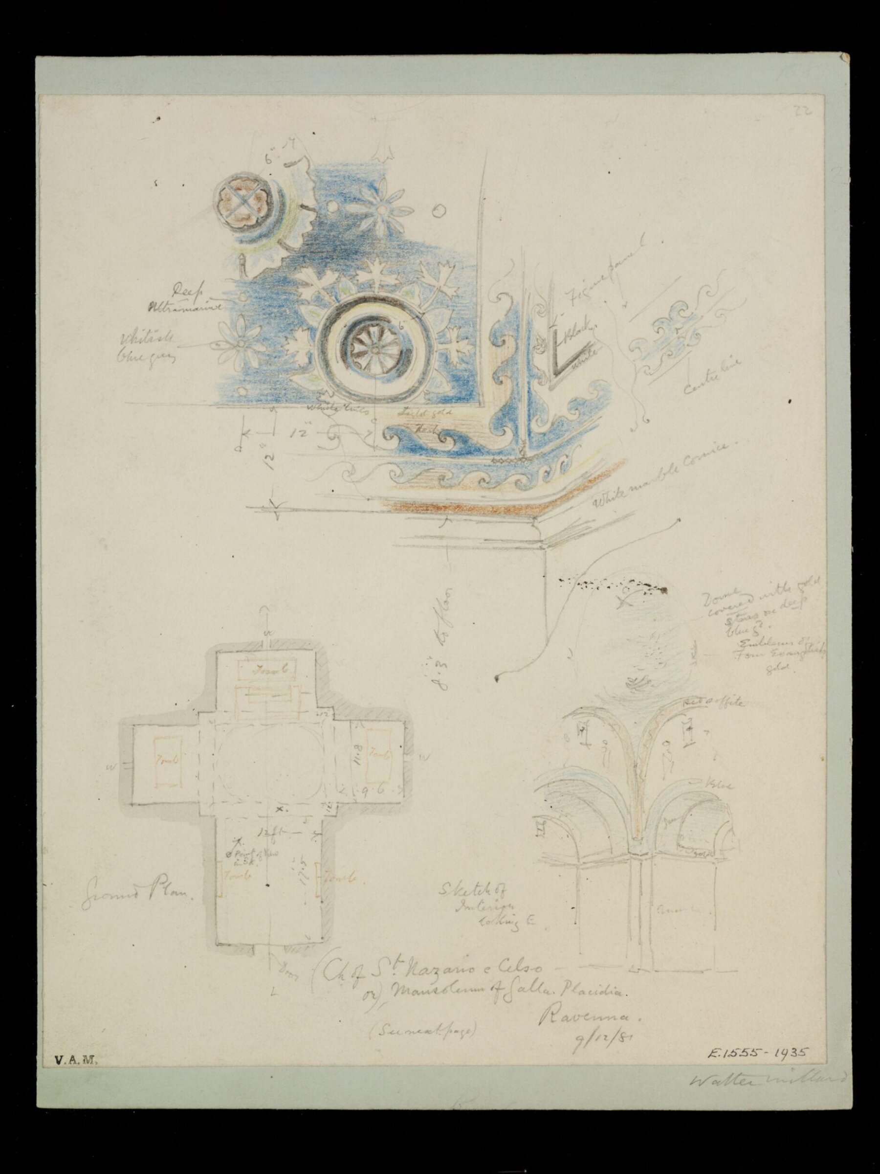 One of 235 drawings of architectural subjects in France, Germany, and Italy, Walter John Nash Millard, 9th December 1881