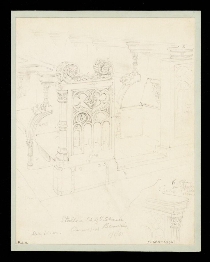 One of 235 drawings of architectural subjects in France, Germany, and Italy top image