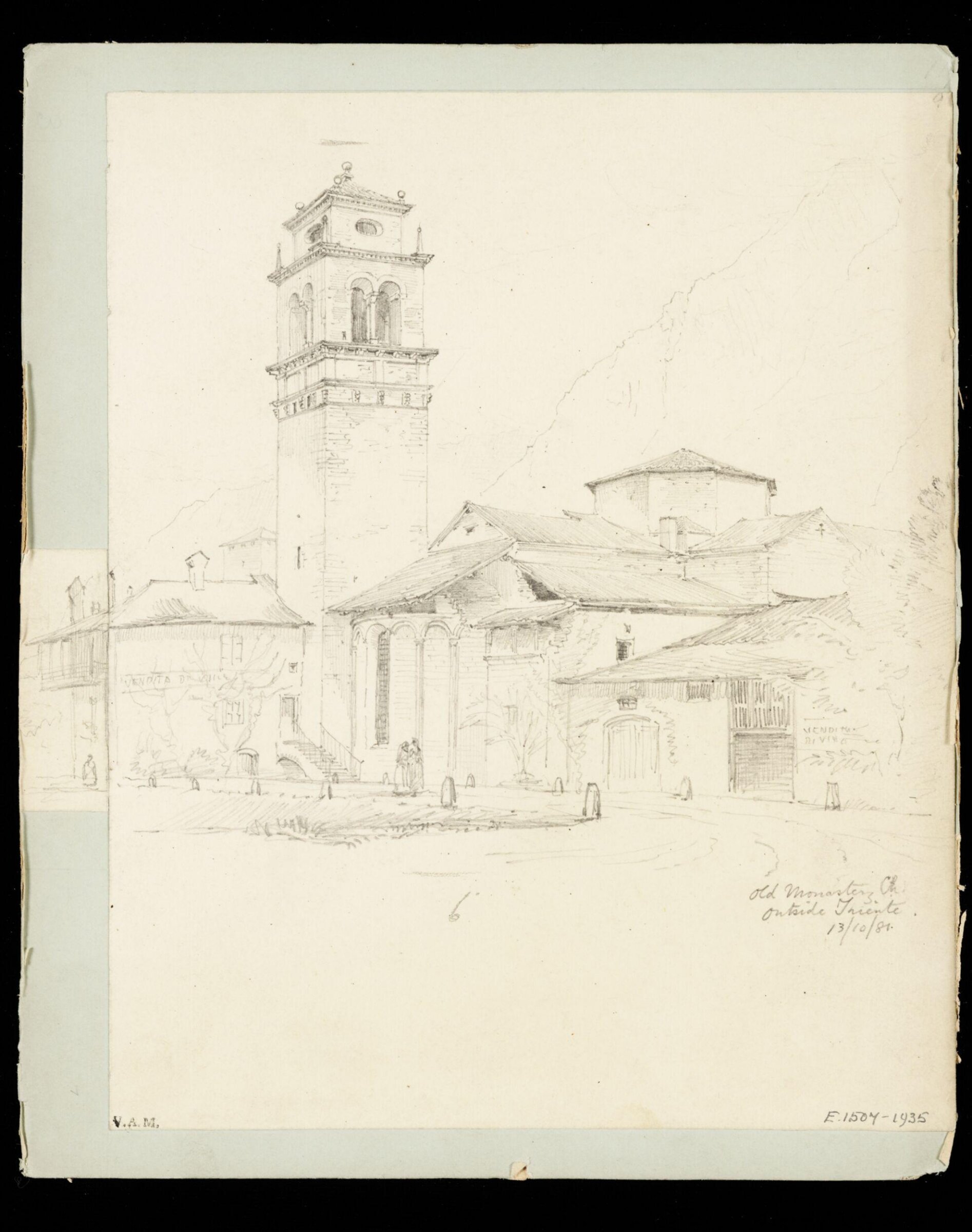 One of 235 drawings of architectural subjects in France, Germany, and Italy, Walter John Nash Millard, 13th October 1881