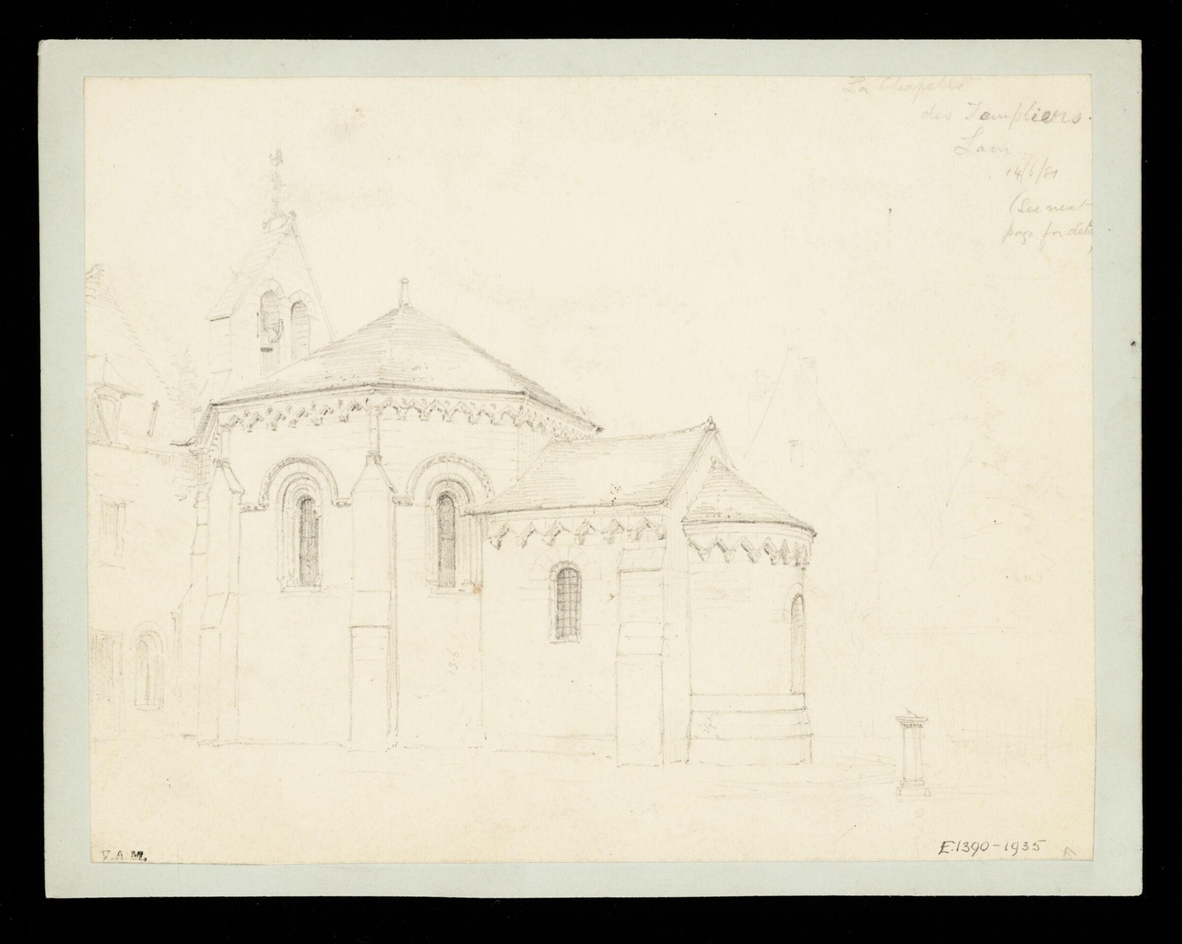 One of 235 drawings of architectural subjects in France, Germany, and Italy, Walter John Nash Millard, 14th June 1881