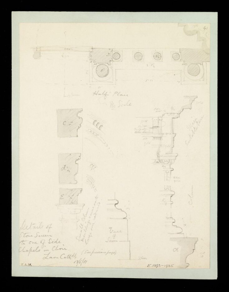 One of 235 drawings of architectural subjects in France, Germany, and Italy top image