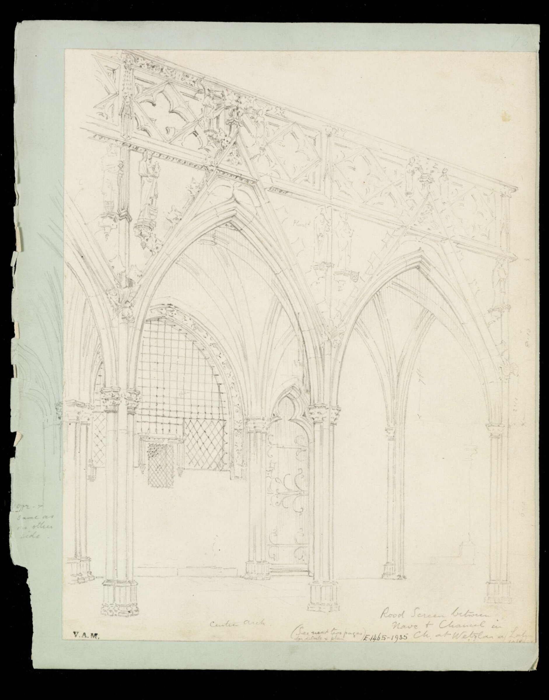 One of 235 drawings of architectural subjects in France, Germany, and Italy, Walter John Nash Millard, 10th August 1881