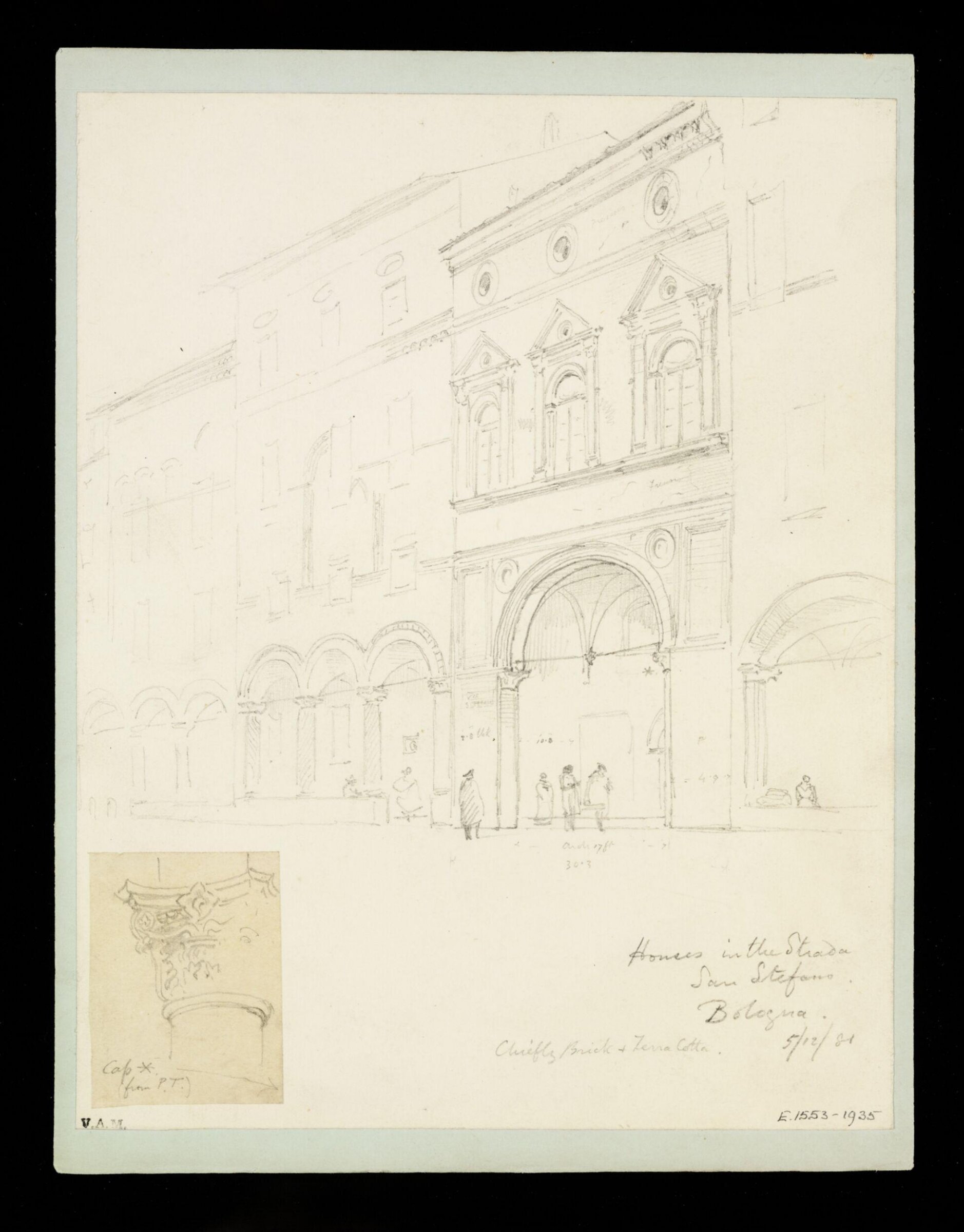 One of 235 drawings of architectural subjects in France, Germany, and Italy, Walter John Nash Millard, 5th December 1881