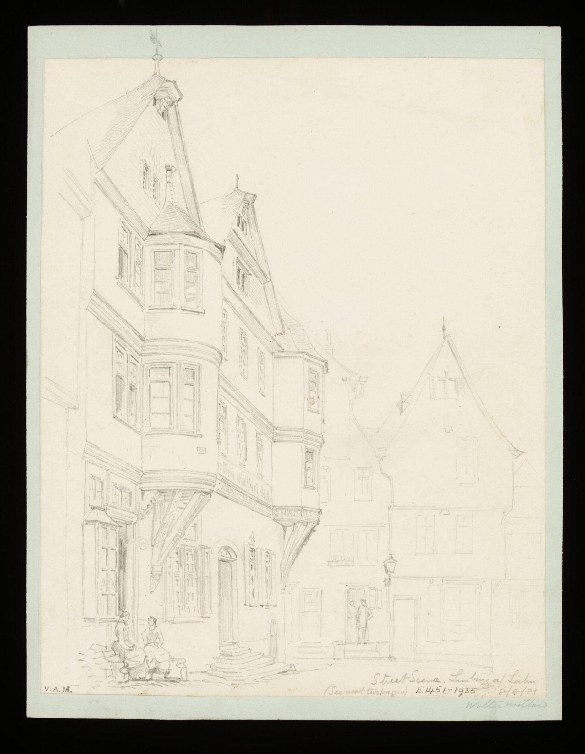 One of 235 drawings of architectural subjects in France, Germany, and Italy, Walter John Nash Millard, 8th August 1881